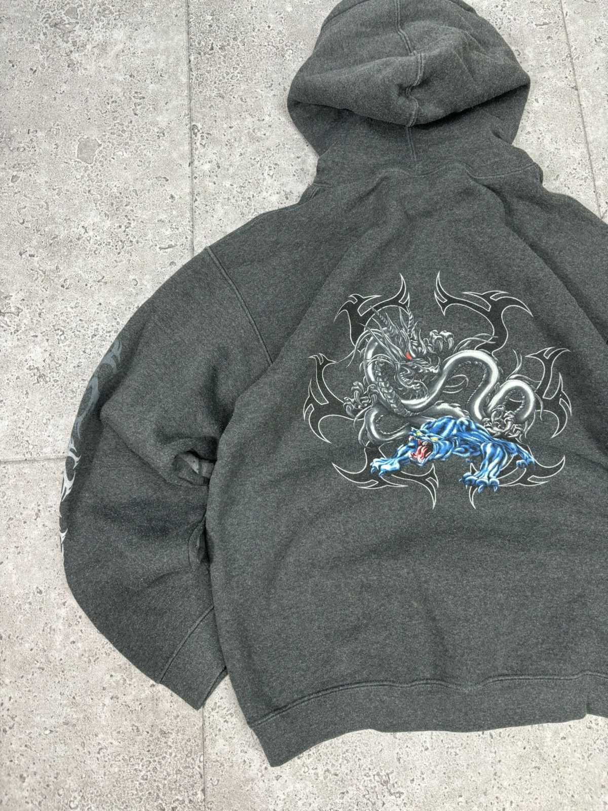 JNCO × Rap Tees × Vintage Vintage 90s USA Top Heavy Cotton Hip Hop Hoodie Baggy Size US M / EU 48-50 / 2 - 3 Thumbnail