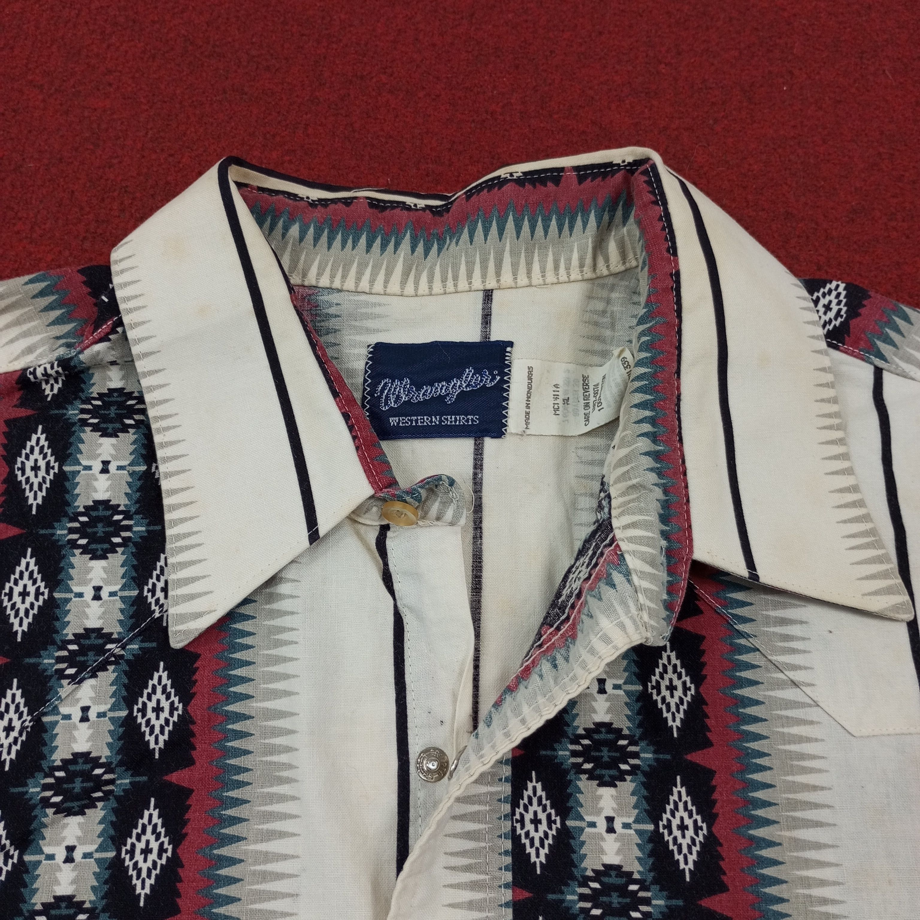 Vintage × Wrangler Wrangler Fashion Classic Style Double Pocket Shirt Size US XL / EU 56 / 4 - 6 Thumbnail