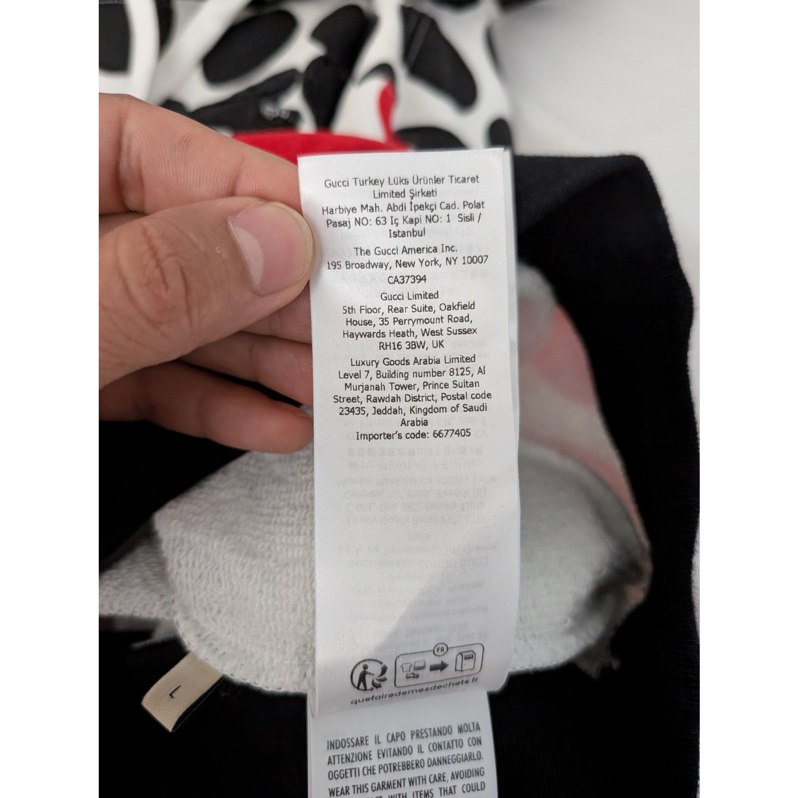 Gucci o1rshd1 Light Felted Hooded Sweatshirt in Ivory/Red/Mix Size US L / EU 52-54 / 3 - 19 Thumbnail