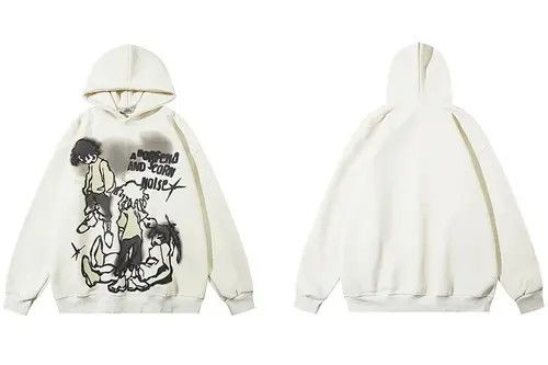 VIBE Cartoon Graphic Sweatshirt Hoodie Anime Harajuku Style Size US L / EU 52-54 / 3 - 2 Thumbnail