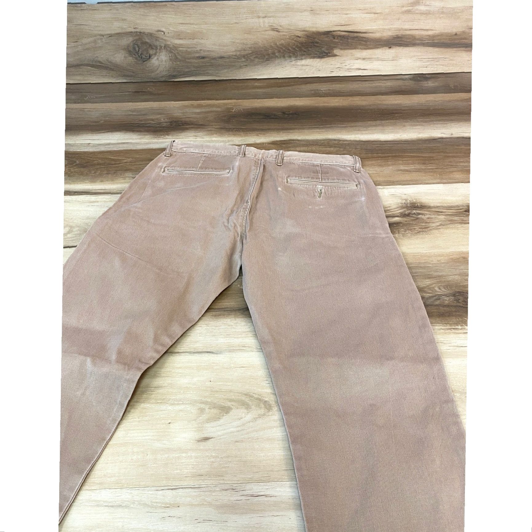 J.Crew J. Crew Chino Pants Mens 31x32 Slim Fit Tan Cotton Blend Flat Front Stretch Pockets Casual Workwear Size US 31 - 5 Thumbnail