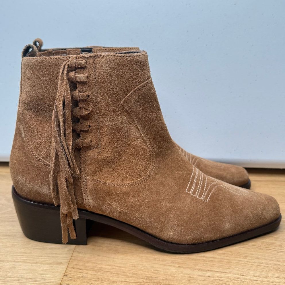 Donald Pliner NEW Donald Pliner Mona Calf Fringe Bootie Saddle Western Size US 9 / IT 39 - 5 Thumbnail