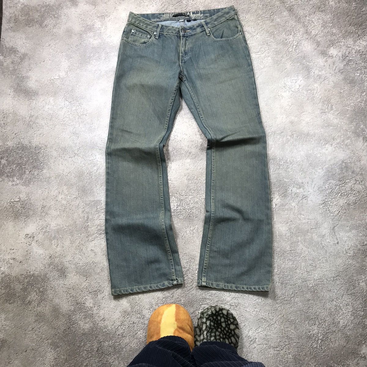 vintage Oakley y2k denim japan jeans distressed flared 90s