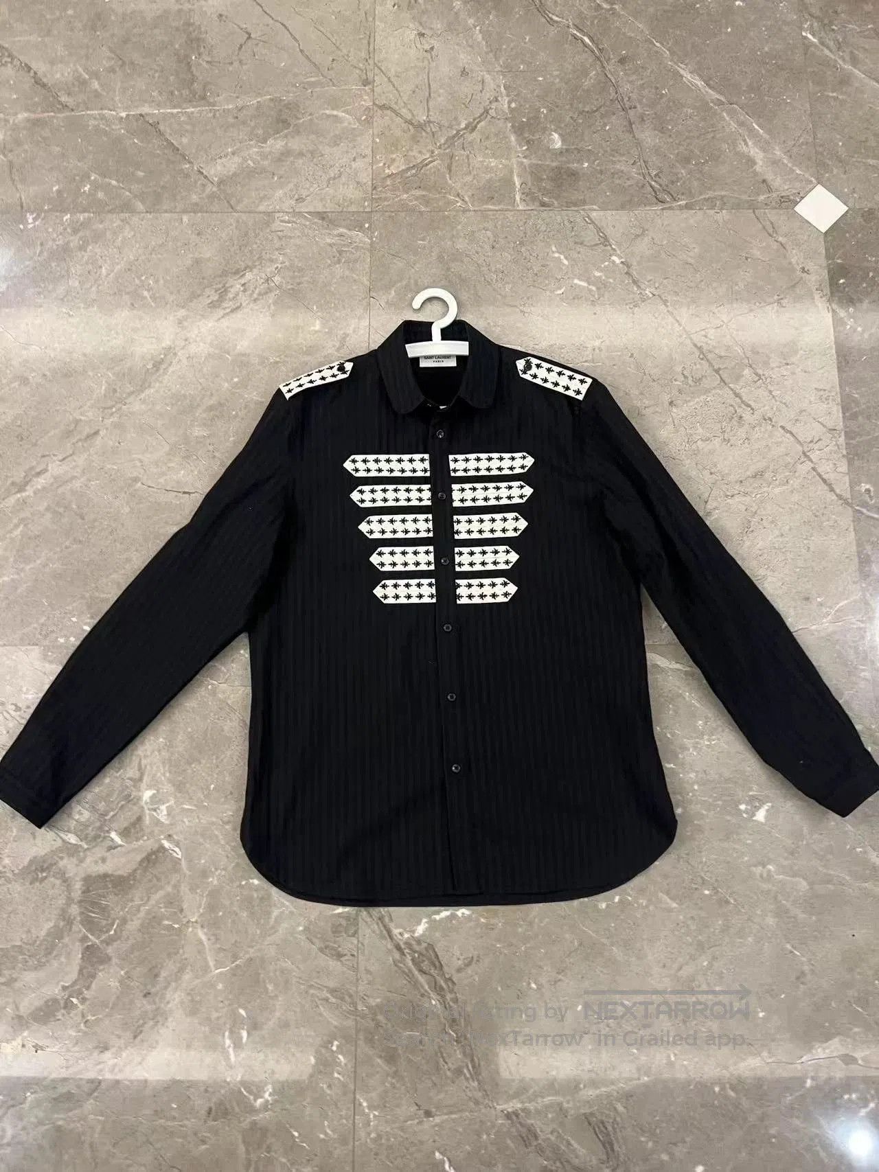 Saint Laurent Paris Black Long Sleeve Button. Size US L / EU 52-54 / 3 - 1 Thumbnail