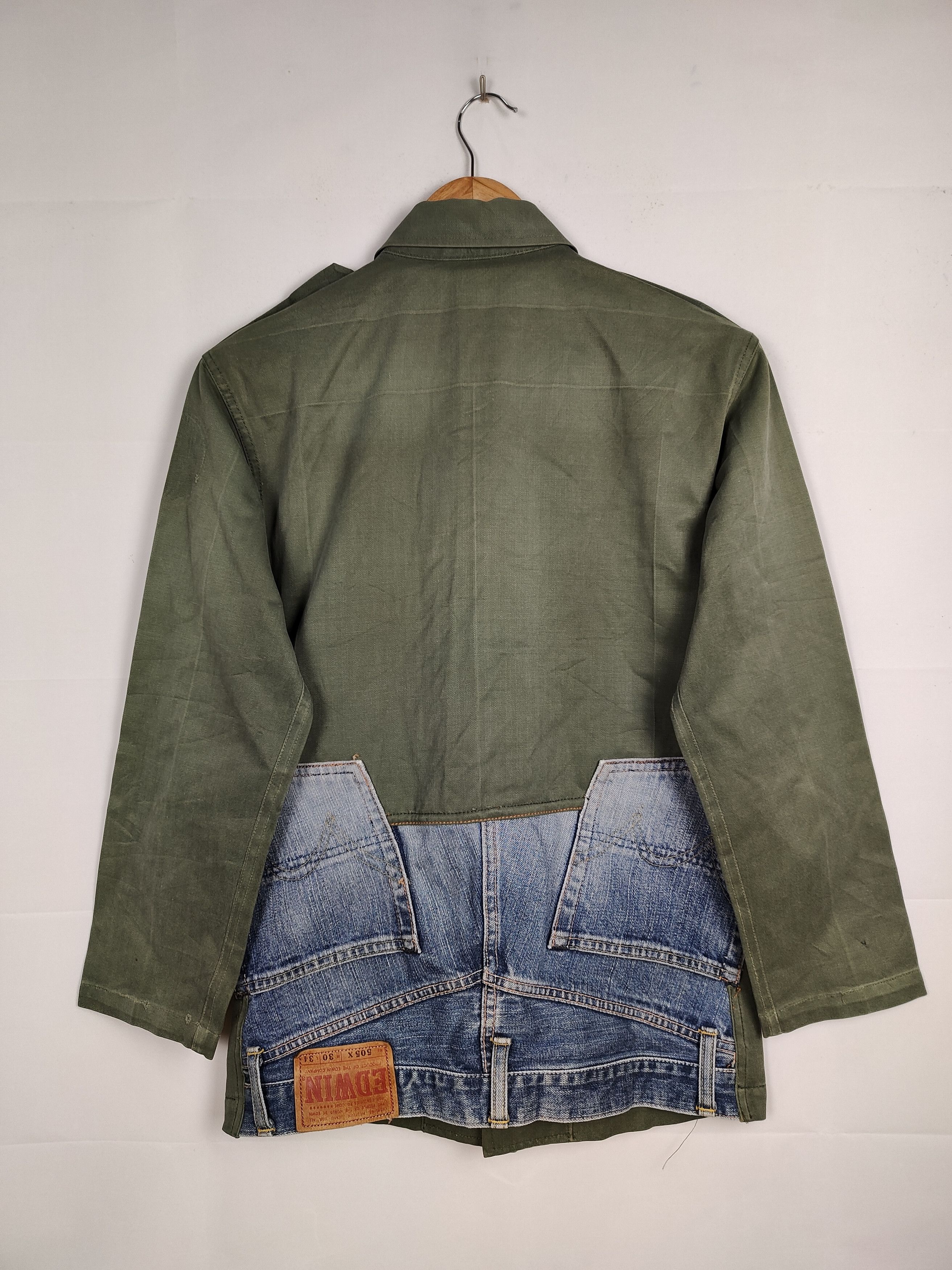 Vintage Vintage Military Jacket Hybrid Denim Custom Size US S / EU 44-46 / 1 - 1 Thumbnail