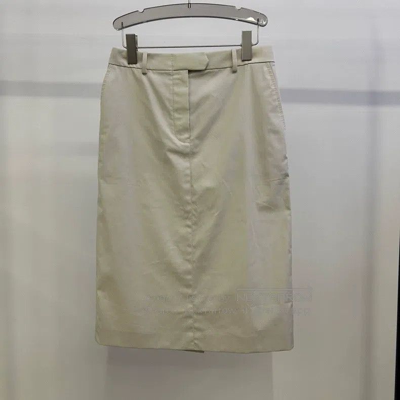 Hermes Hermes Khaaki Beige Skirt Size 42" / US 20 - 1 Thumbnail