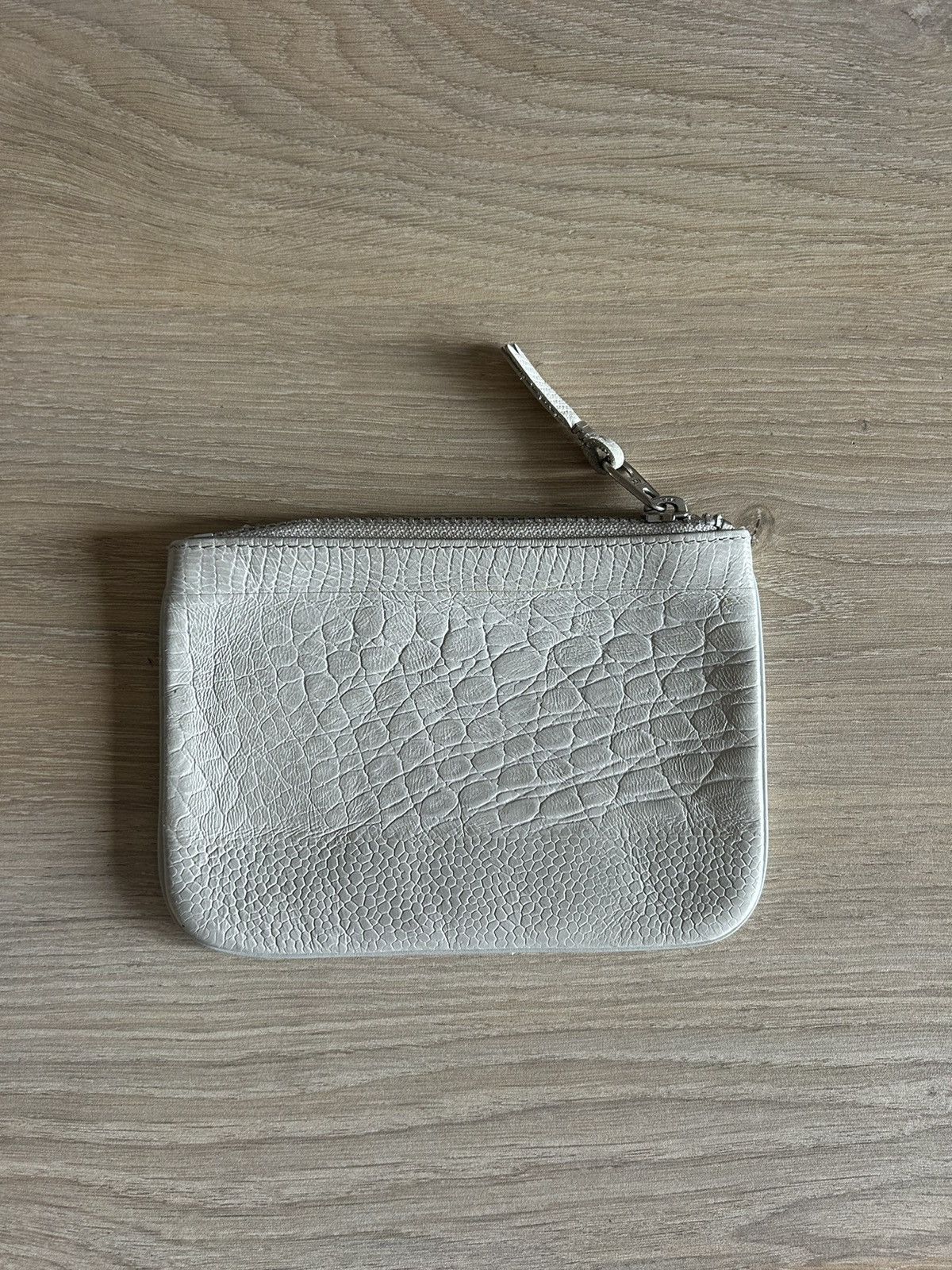 Comme des Garcons White Snakeskin Leather Wallet Size ONE SIZE - 2 Thumbnail