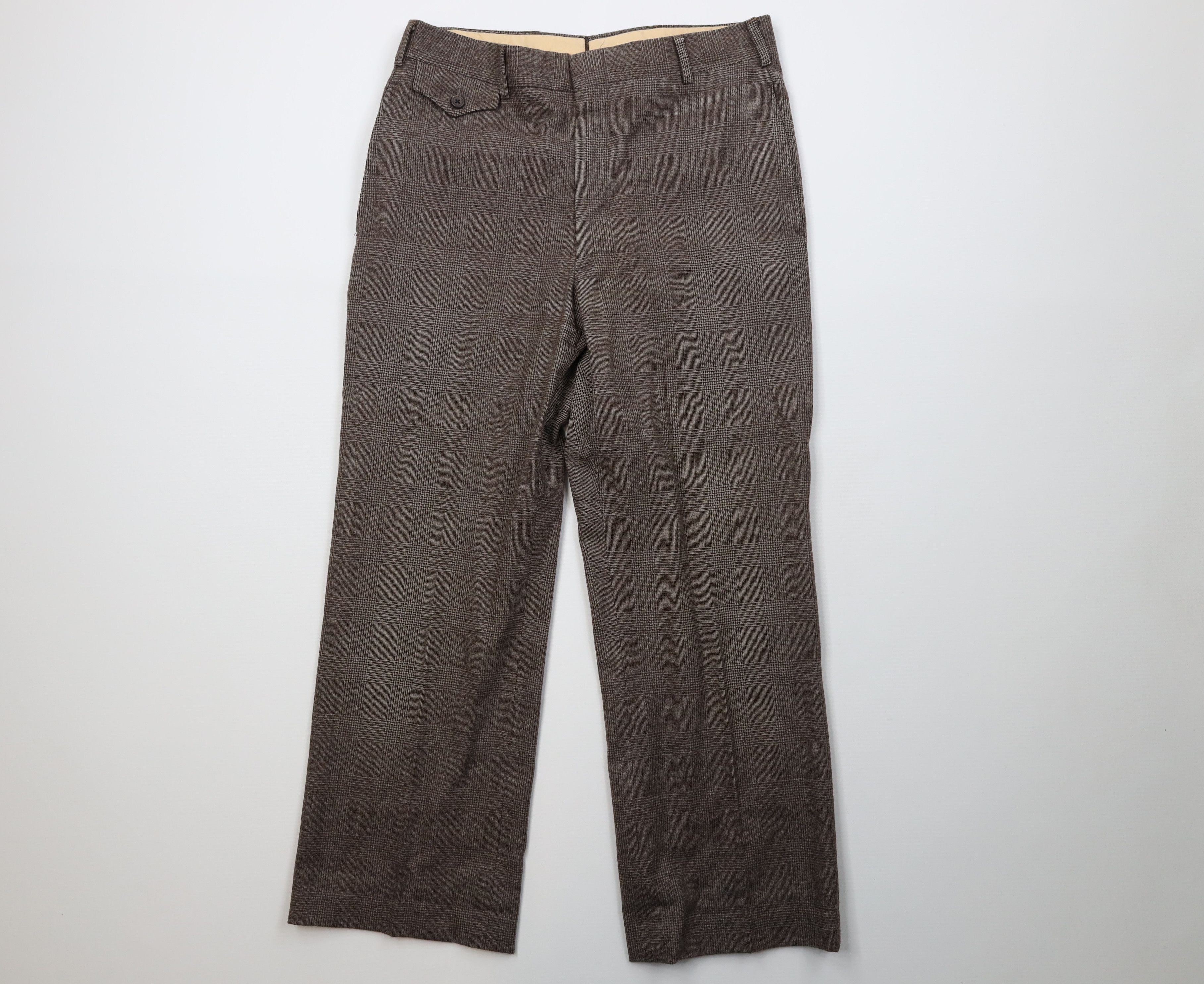 Vintage Vintage 60s 70s Streetwear Flannel Wide Leg Chino Pants USA Size US 32 / EU 48 - 1 Thumbnail