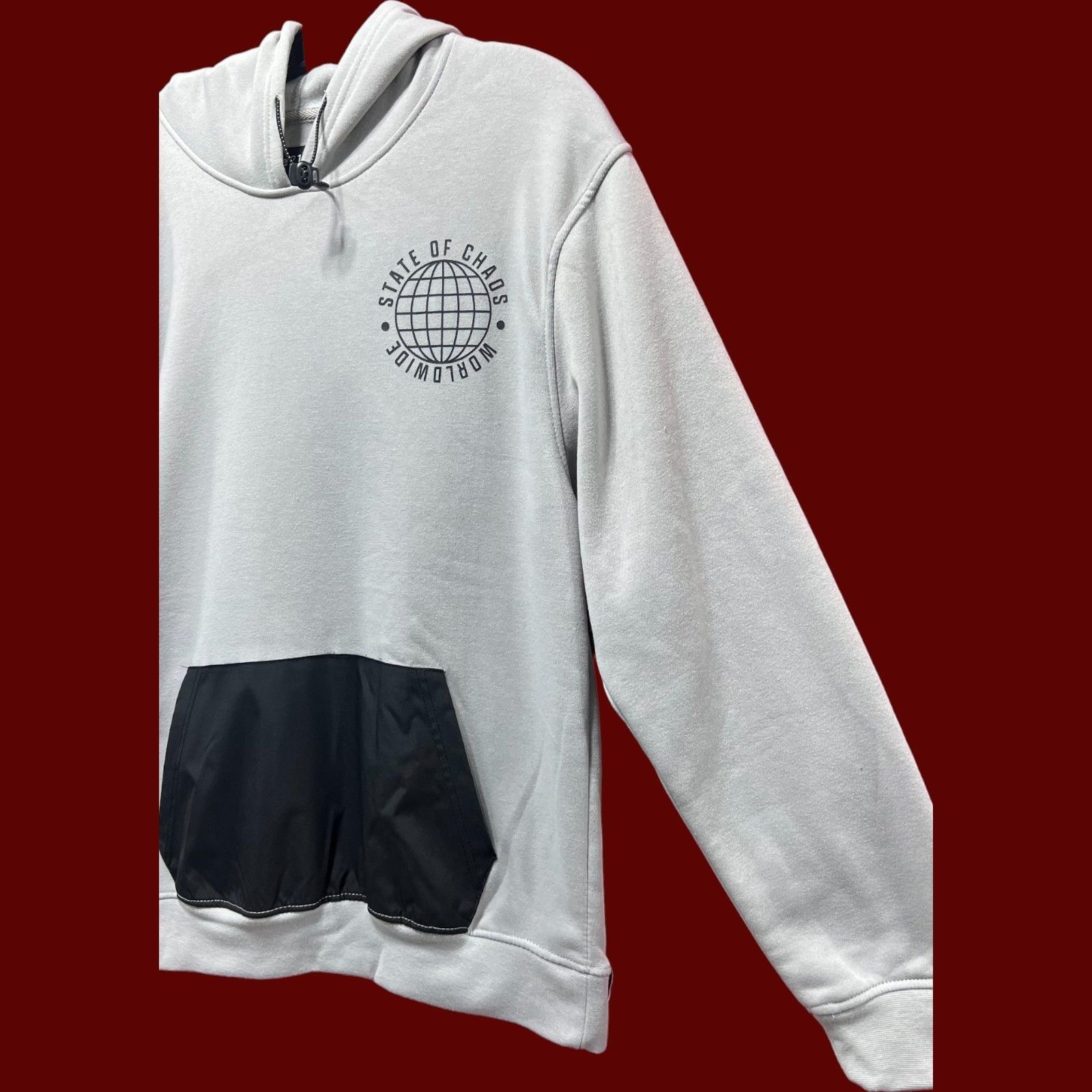 rue21 Rue 21 - Men's Long Sleeved Hooded Sweater - Grey - Medium Size US M / EU 48-50 / 2 - 16 Thumbnail
