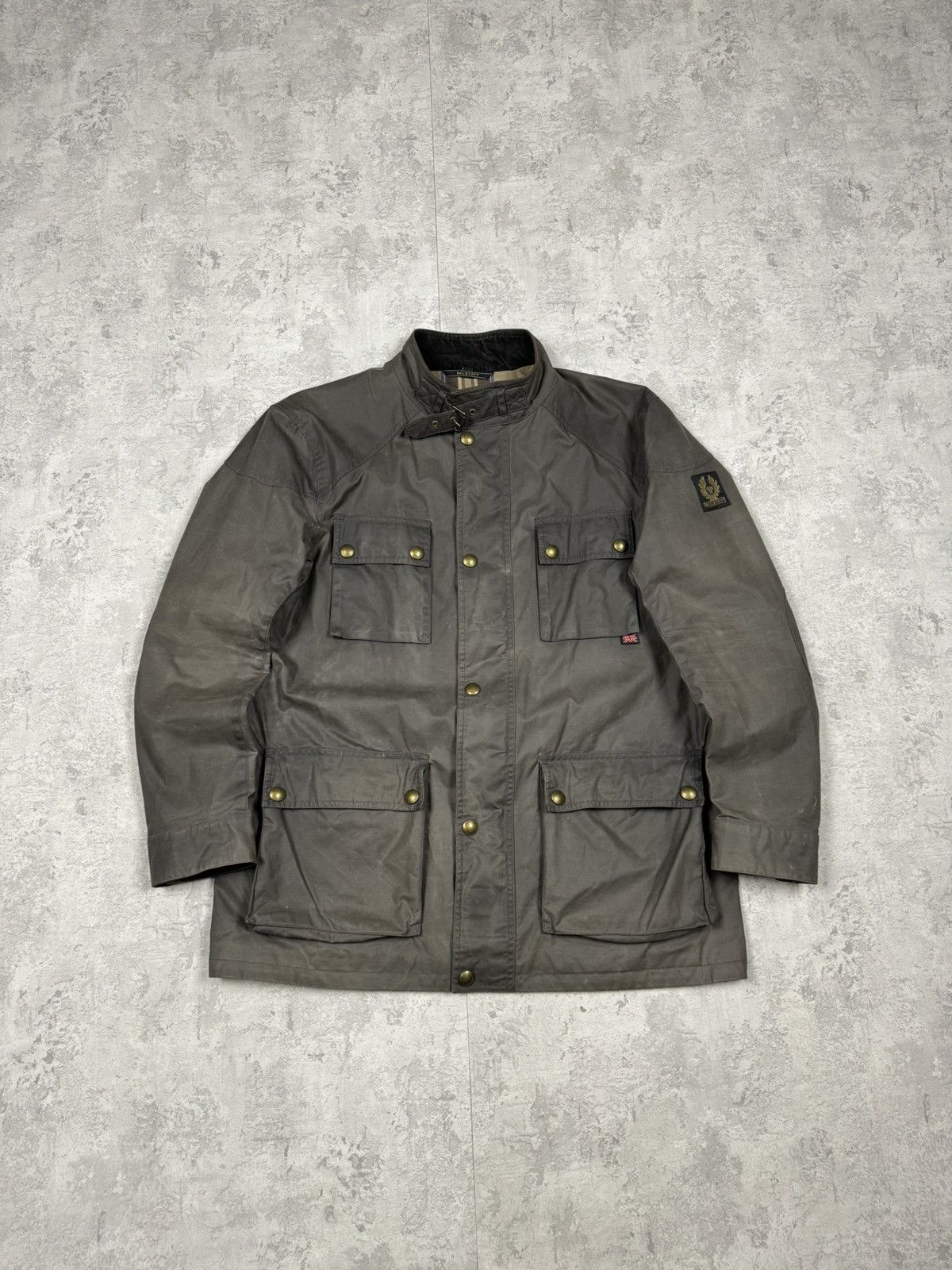 Vintage Belstaff Roadmaster Waxed Cotton Jacket Size 54