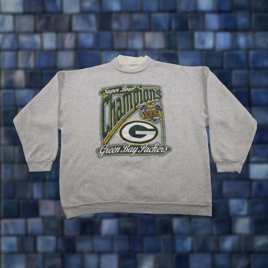 Tultex VINTAGE Green Bay Packers Sweatshirt Pullover Crew Neck XL Men Tultex 90s Sports Football Size US XL / EU 56 / 4 - 1 Thumbnail