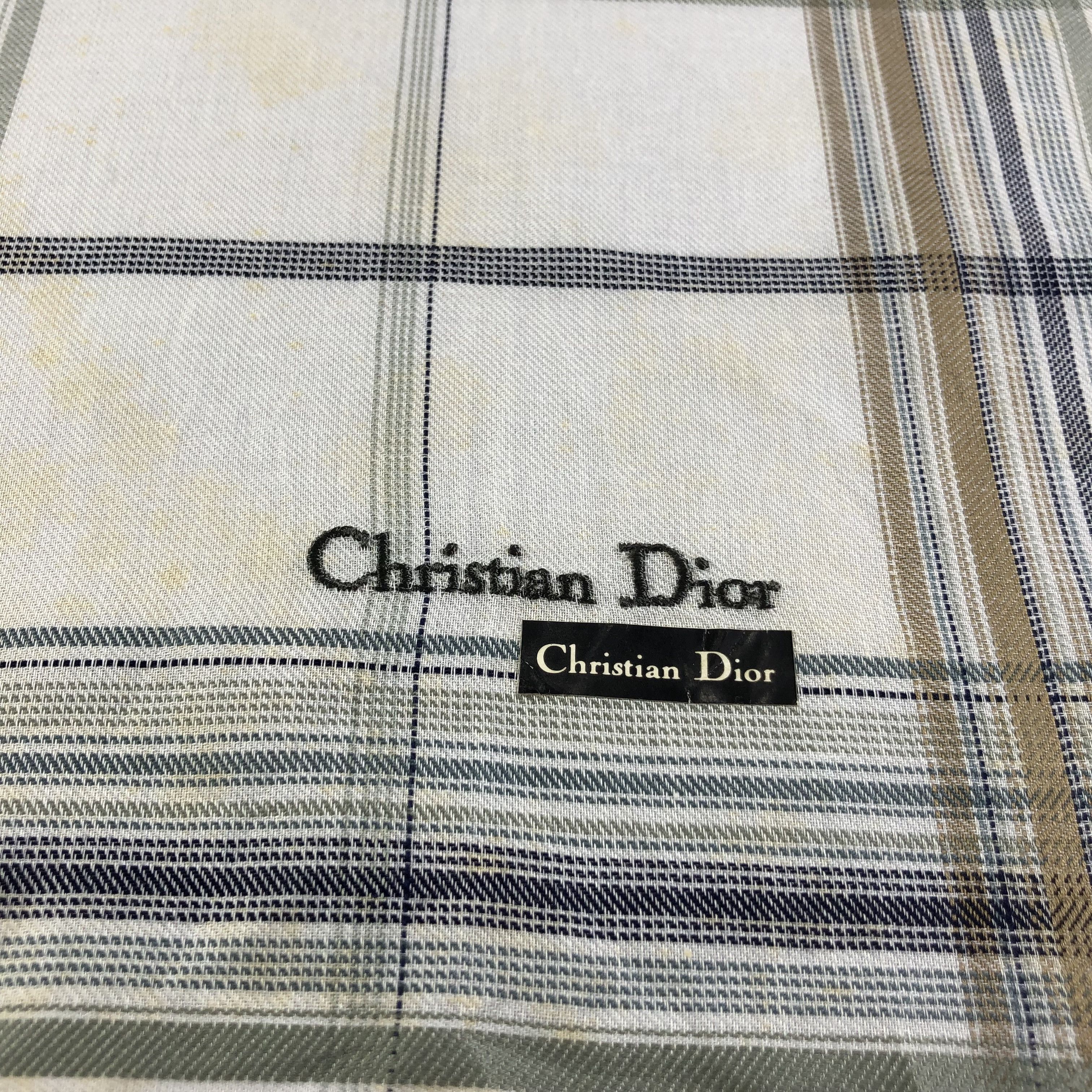 Christian Dior Monsieur Christian Dior Handkerchief Neckerchief Bandana H2216 Size ONE SIZE - 4 Thumbnail