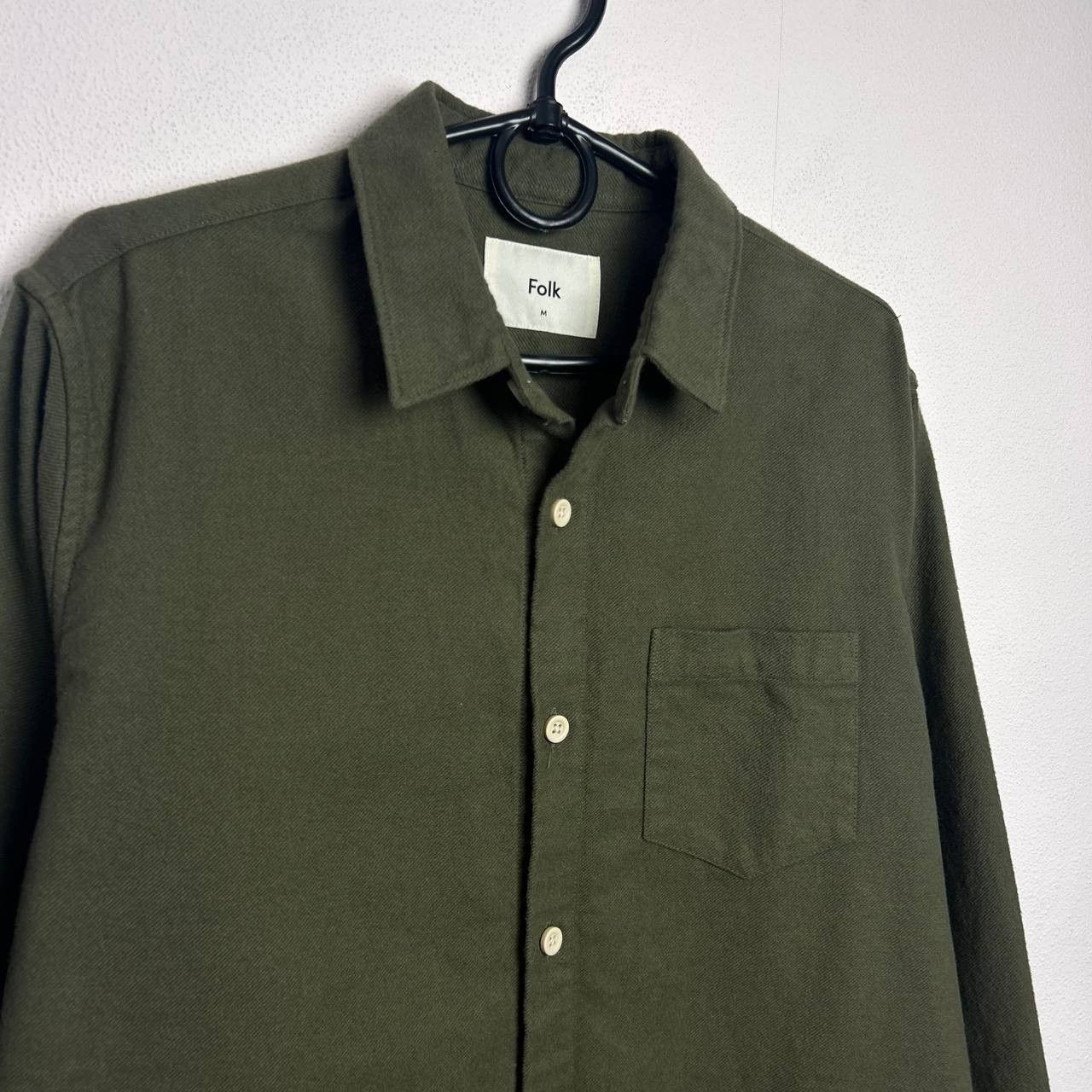 Folk Designer Folk Basic streetwear pocket plain button shirt Size US M / EU 48-50 / 2 - 2 Thumbnail
