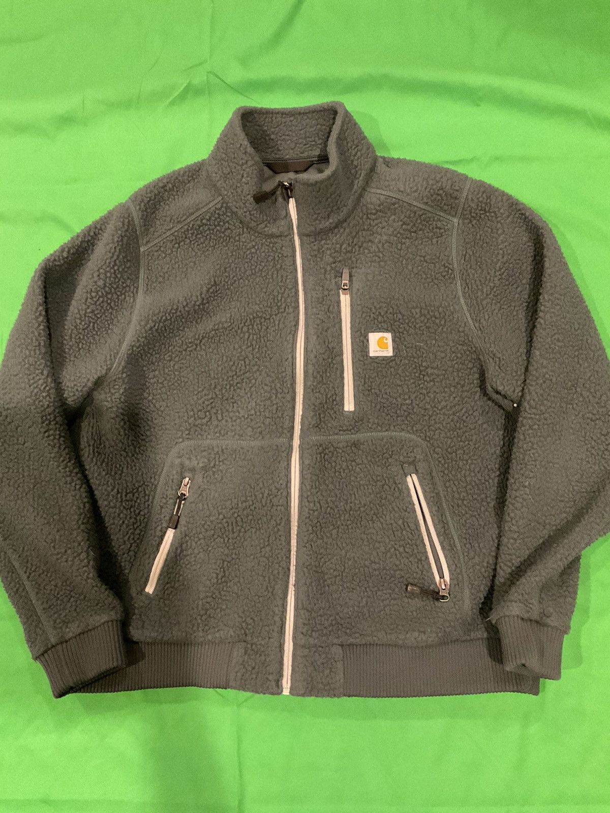 Carhartt × Vintage Vintage Carhartt men's green sherpa jacket Size US M / EU 48-50 / 2 - 1 Thumbnail