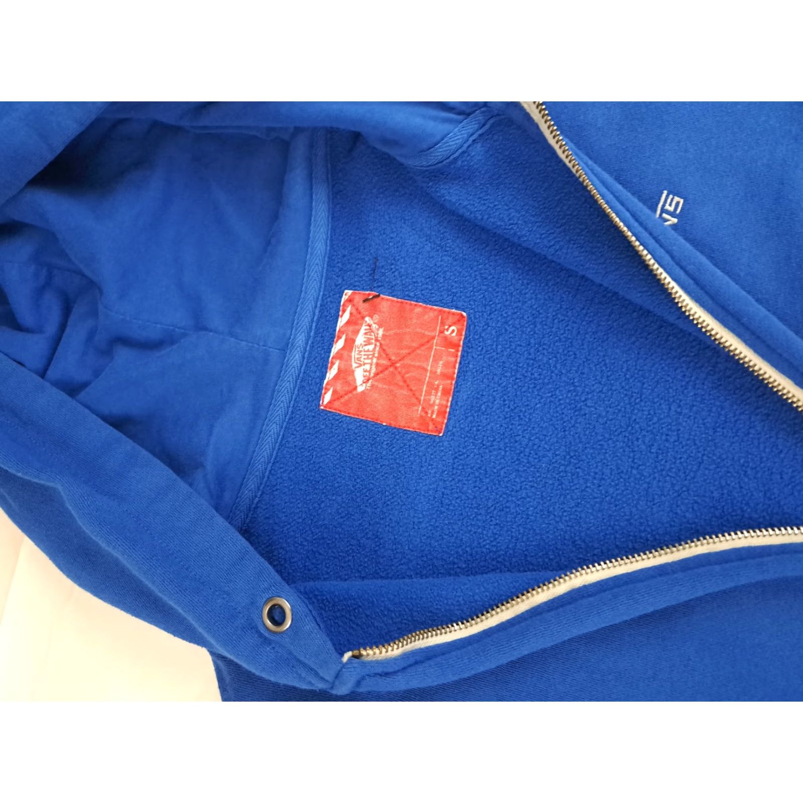 Vans VINTAGE Vans Zip-up Small Hooded Sweatshirt blue Hoodie Jacket Unisex Adults S Blue skateboarding Mens Womens Size US S / EU 44-46 / 1 - 4 Thumbnail