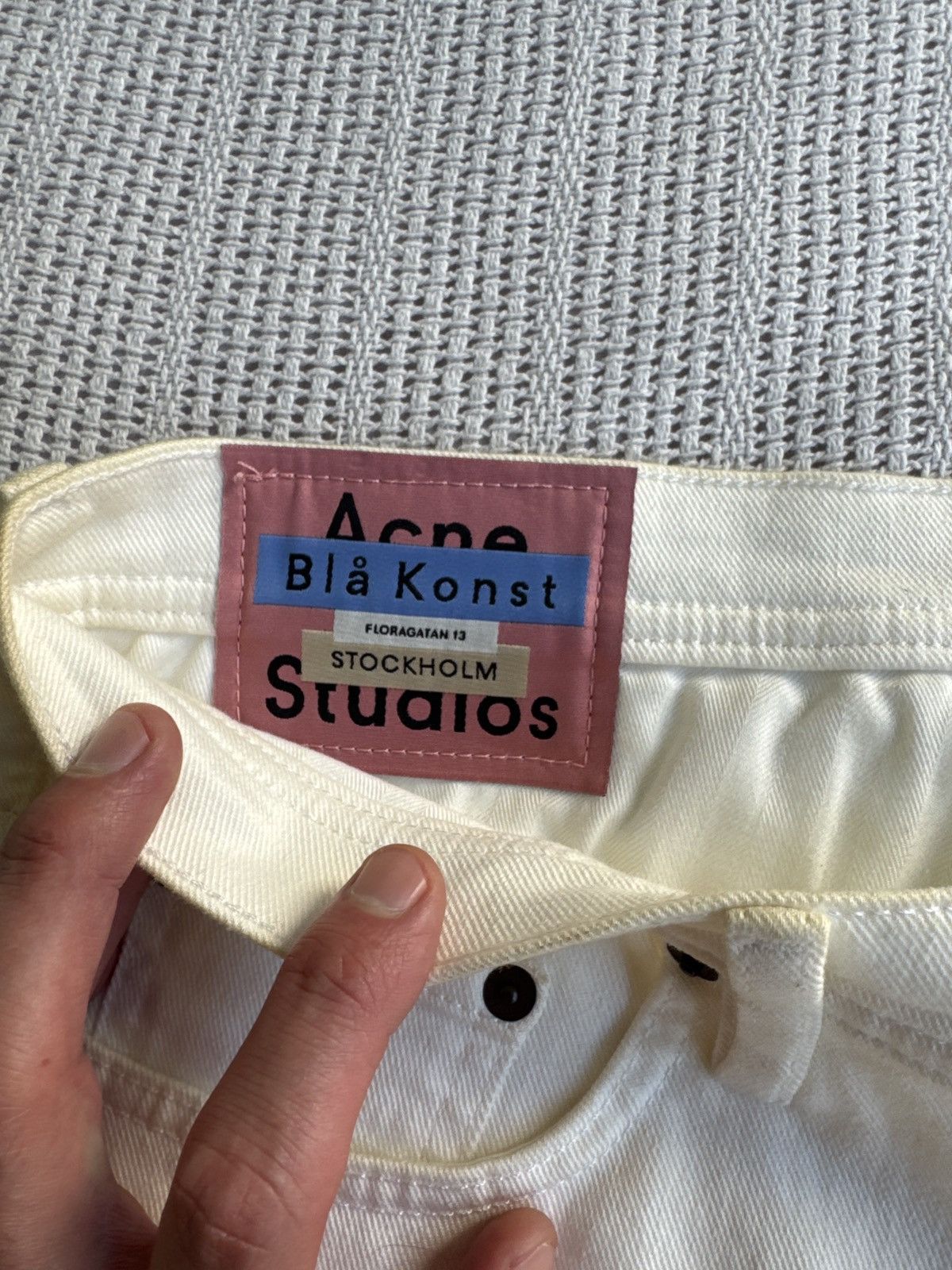 Acne Studios Acne Blå Kunst (33/32) River White Size US 33 - 4 Thumbnail