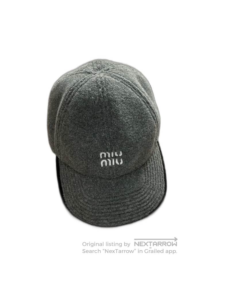 Miu Miu Miumiu Gray Fleece Hat Size M Brand New. Size ONE SIZE - 1 Thumbnail