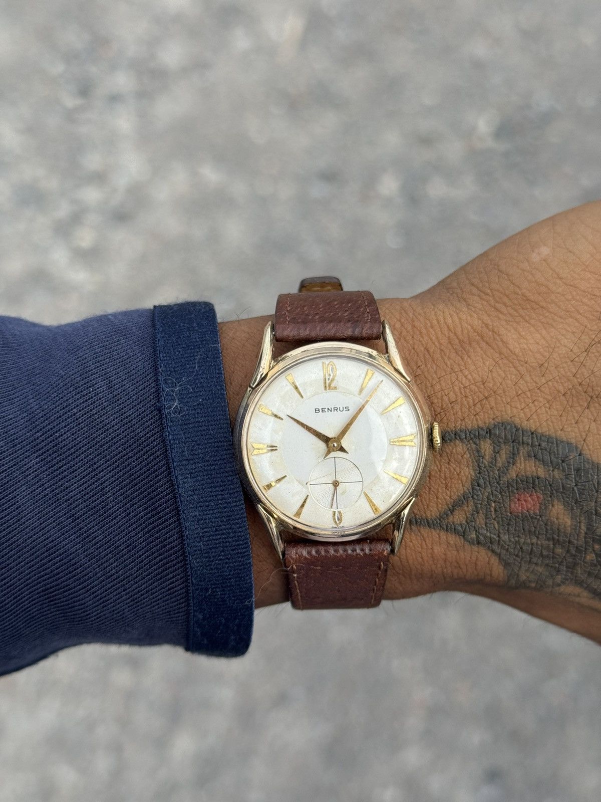 Other 1950s Benrus Automatic Swiss Movement Watch Size 34 - 18 Thumbnail