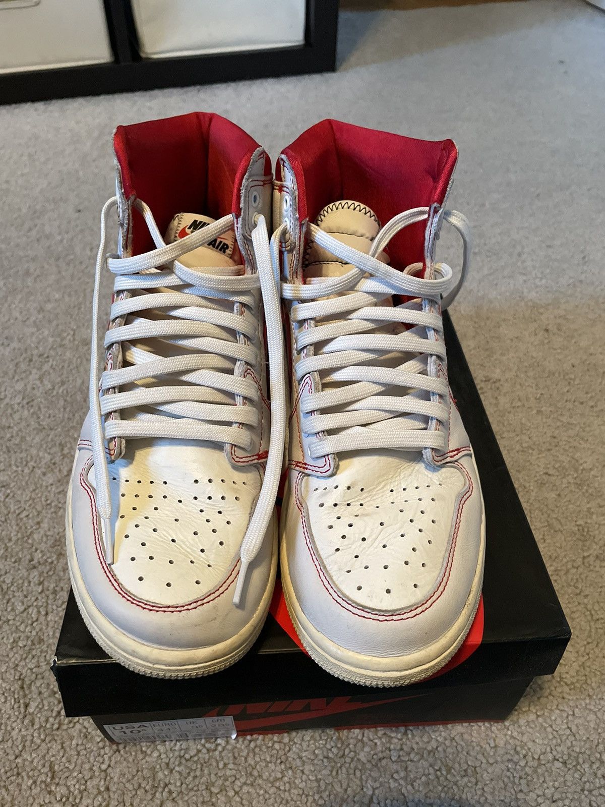 Jordan Brand × Nike Jordan 1 Phantom Gym Red Size US 10.5 / EU 43-44 - 5 Thumbnail