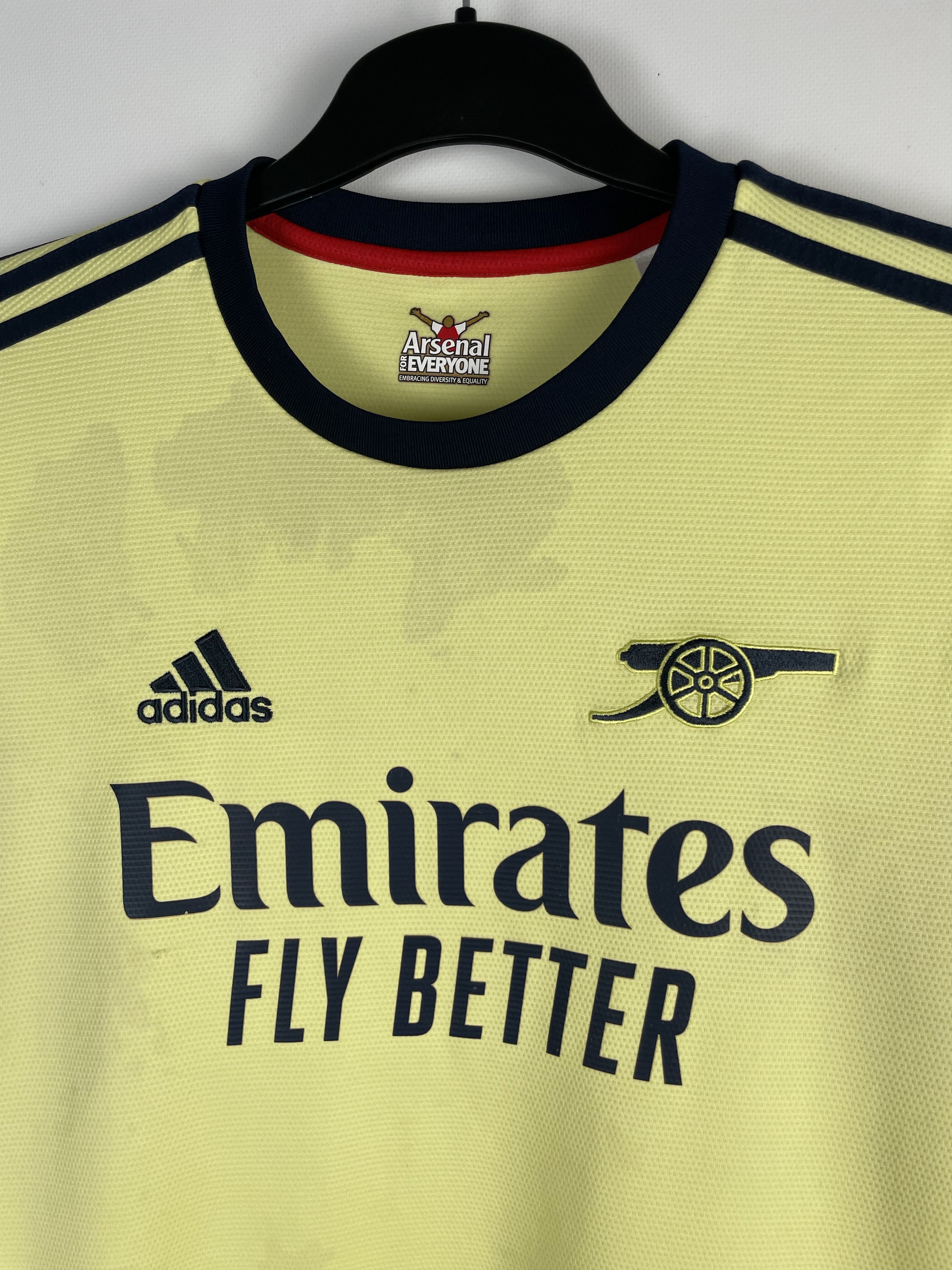 Adidas Adidas Arsenal 2021/2022 Away Jersey Tshirt Tee Yellow Size US L / EU 52-54 / 3 - 4 Thumbnail