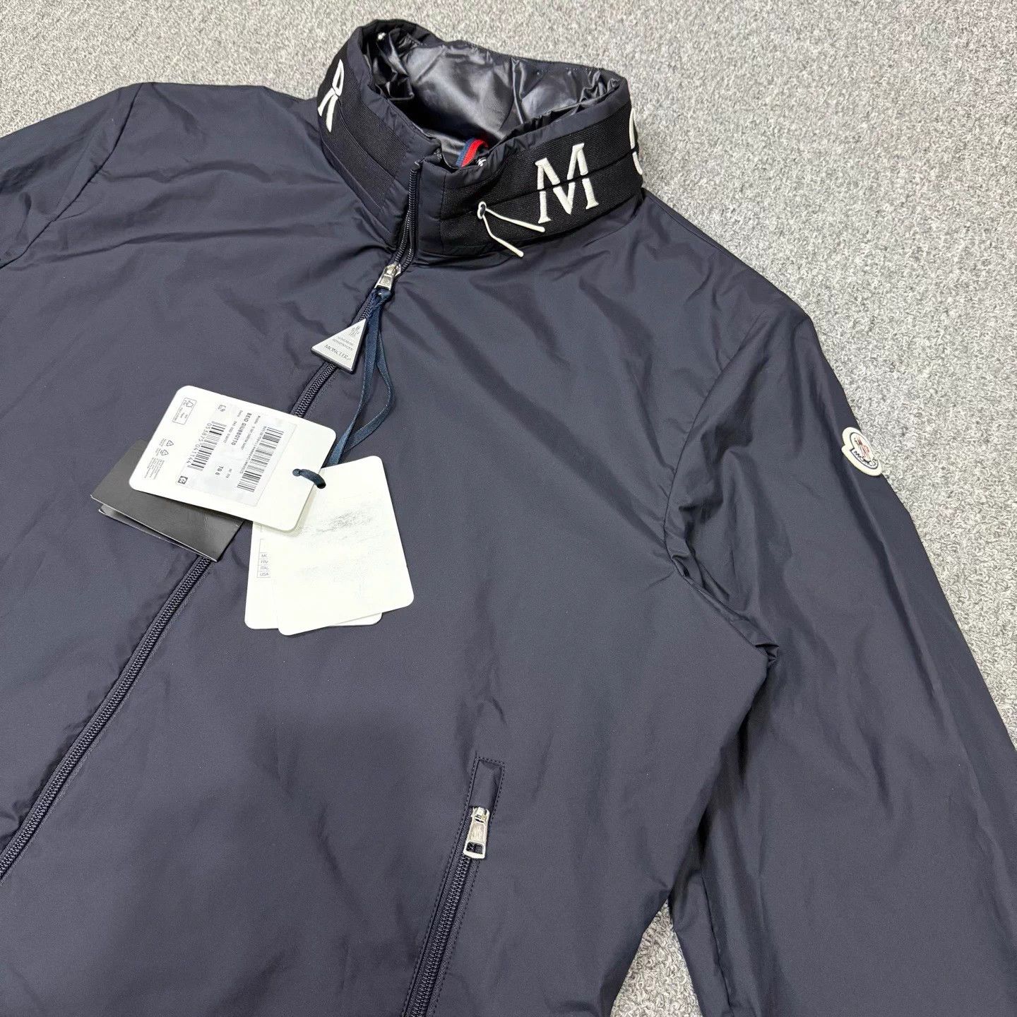 Moncler Moncler navy nylon collar embroidery jacket 6 Size US XXL / EU 58 / 5 - 3 Thumbnail