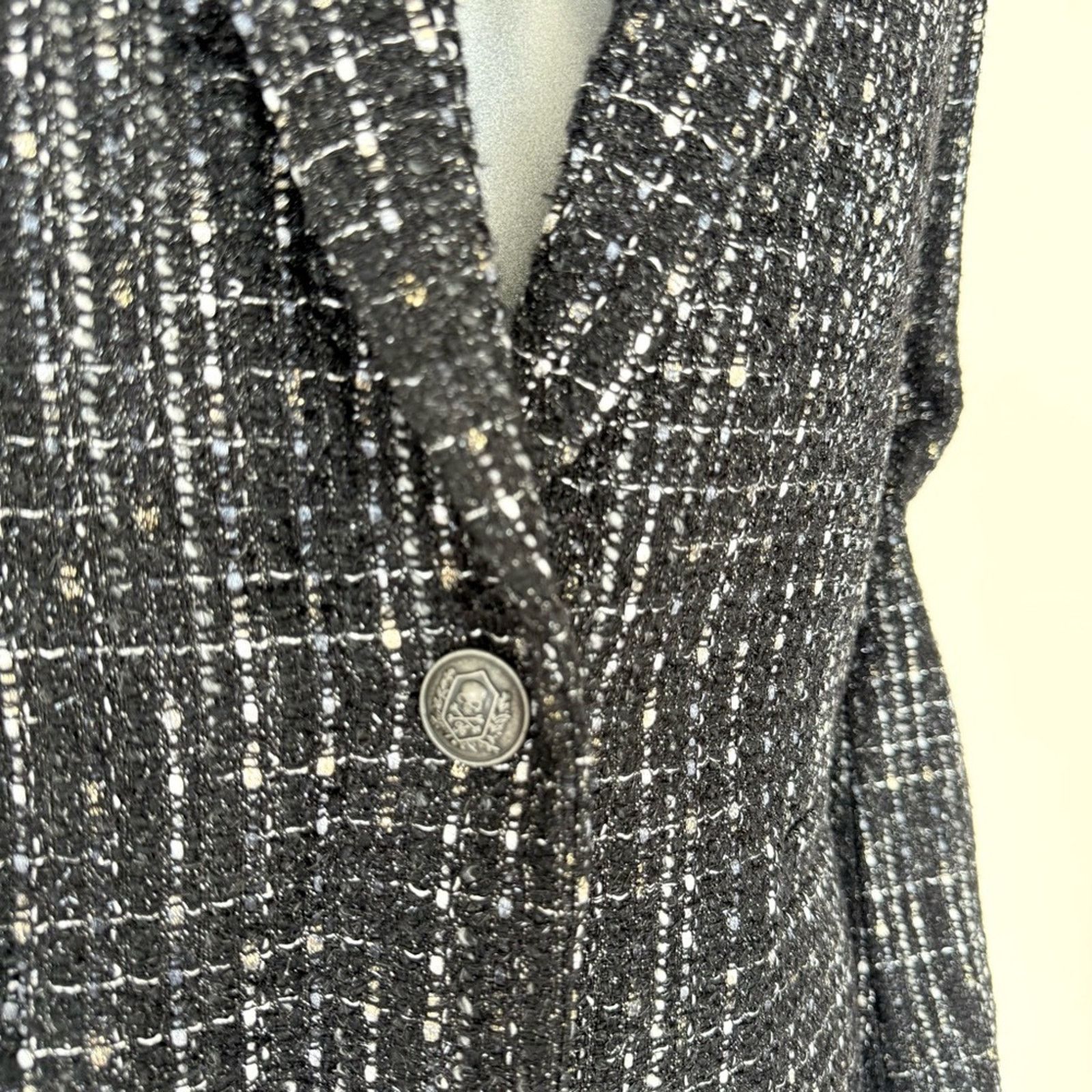 The Kooples NWT!!! The Kooples women tweed jacket size 36FR or 6US 595$ Size M / US 6-8 / IT 42-44 - 4 Thumbnail