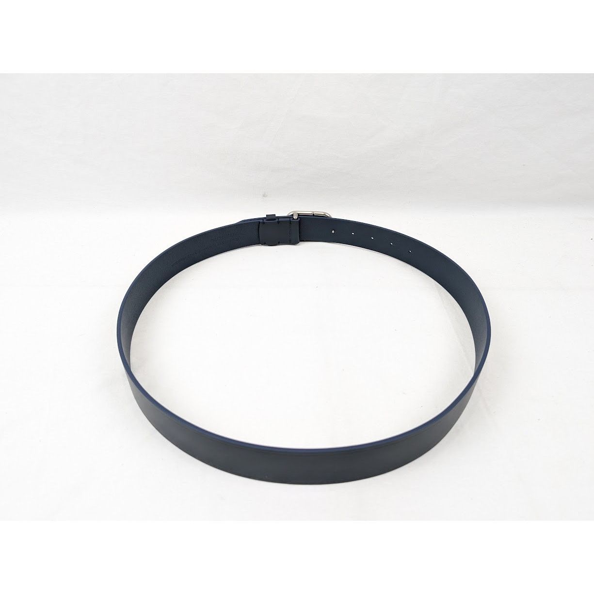 Balenciaga o1rshd1 Size:100 / Natural Calf Large BB Belt in Navy Blue Size 40 - 11 Thumbnail