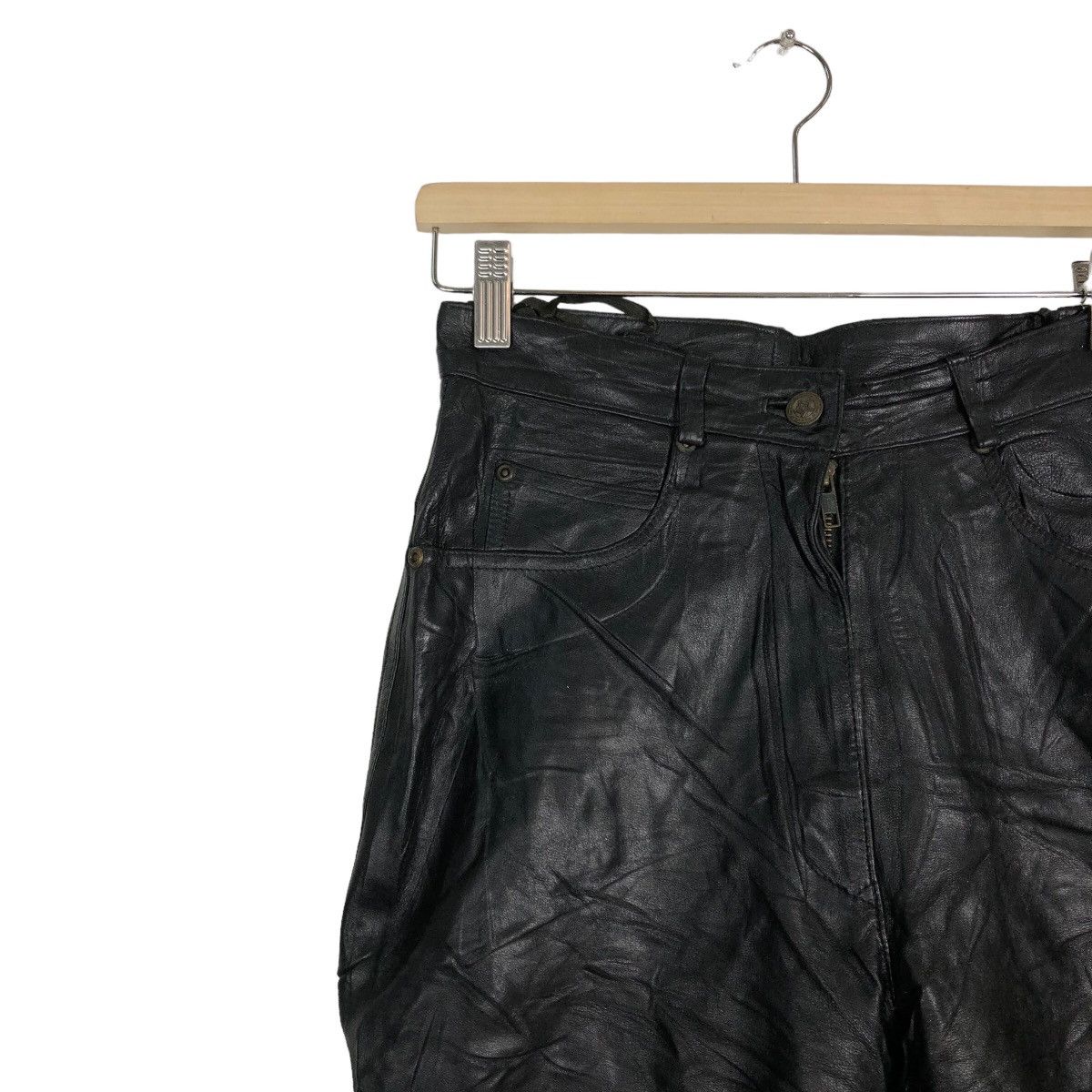 Genuine Leather 🔥90’s Genuine Leather Pants Yessica Issey Miyake Japan Size US 26 / EU 42 - 6 Thumbnail