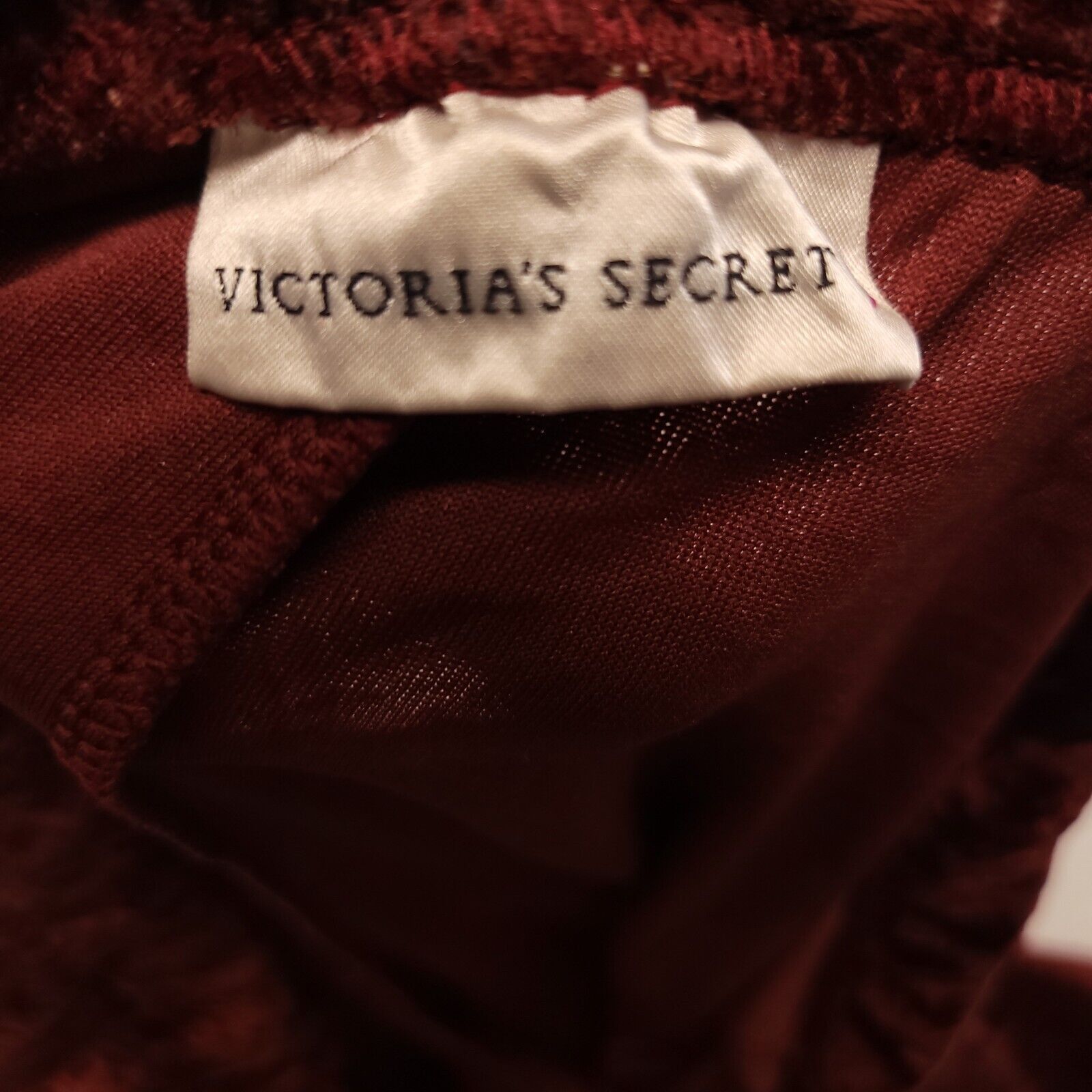 Victoria's Secret Victorias Secret Sleepwear Pajama Pants Women Size XS Maroon Size ONE SIZE - 3 Thumbnail
