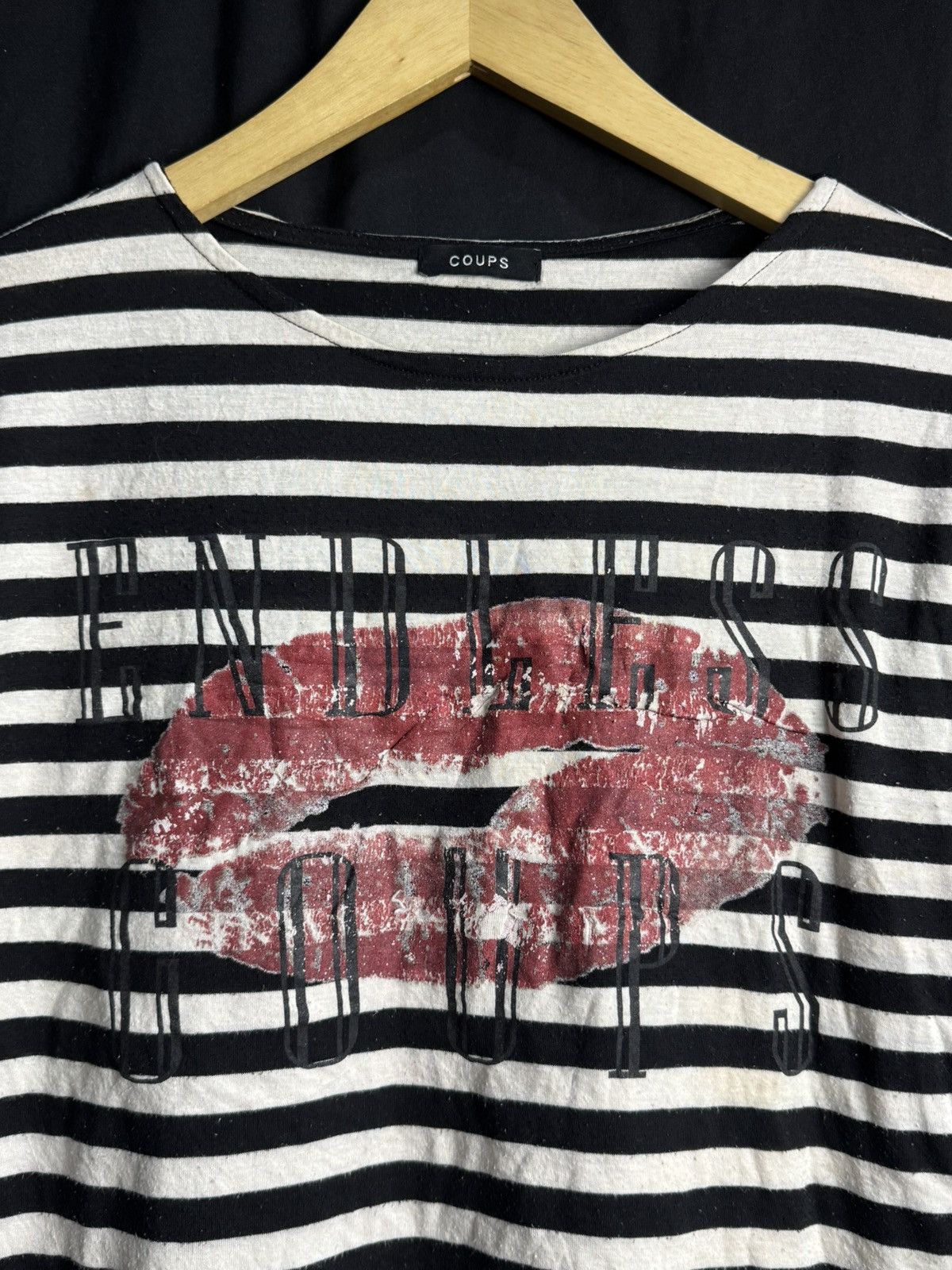 Hysteric Glamour Stripe Lip Coups Japanese Long Sleeve Size US S / EU 44-46 / 1 - 2 Thumbnail
