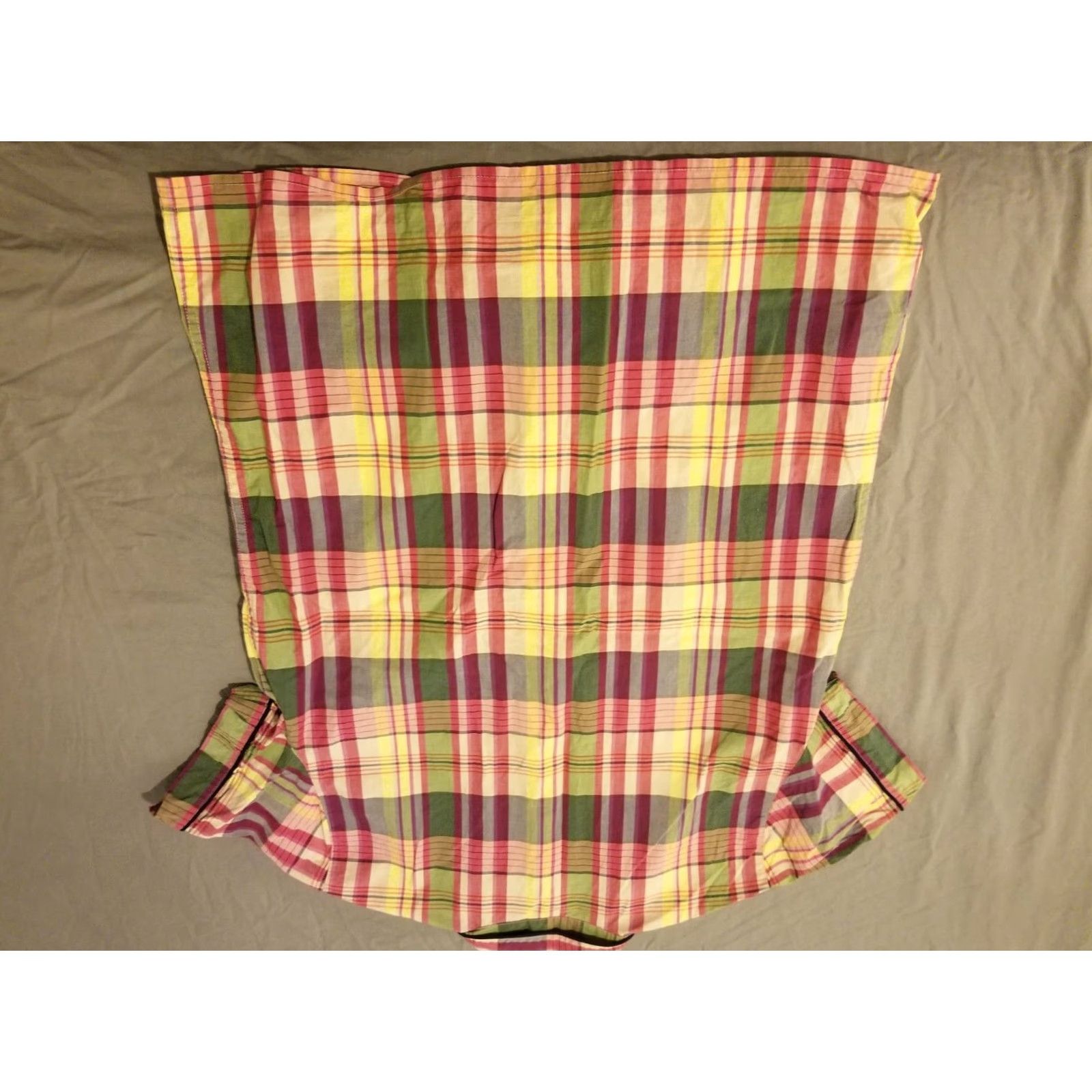 J.Crew VINTAGE? (No) J. Crew Plaid Dress Shirt S Small Yellow Button Cotton Blouse Short Sleeve Shirt Womens Size S / US 4 / IT 40 - 5 Thumbnail