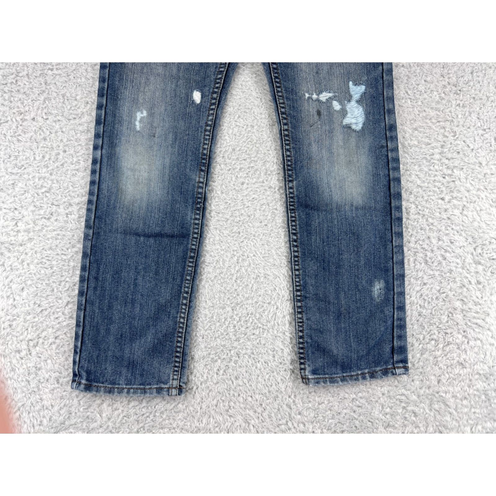 DKNY DKNY Women's Jeans Pants Size 12 Blue Denim Mid Rise 5-Pocket Straight Fit Cotton Blend Size 34" / US 12 / IT 48 - 5 Thumbnail