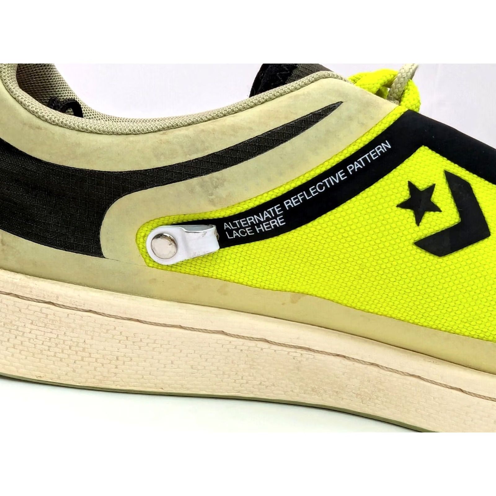Converse Converse Pro Leather OX Low Top Shoe Mens 8 Yellow Canvas Reflective 169523C Athletic Sneaker Size US M / EU 48-50 / 2 - 7 Thumbnail