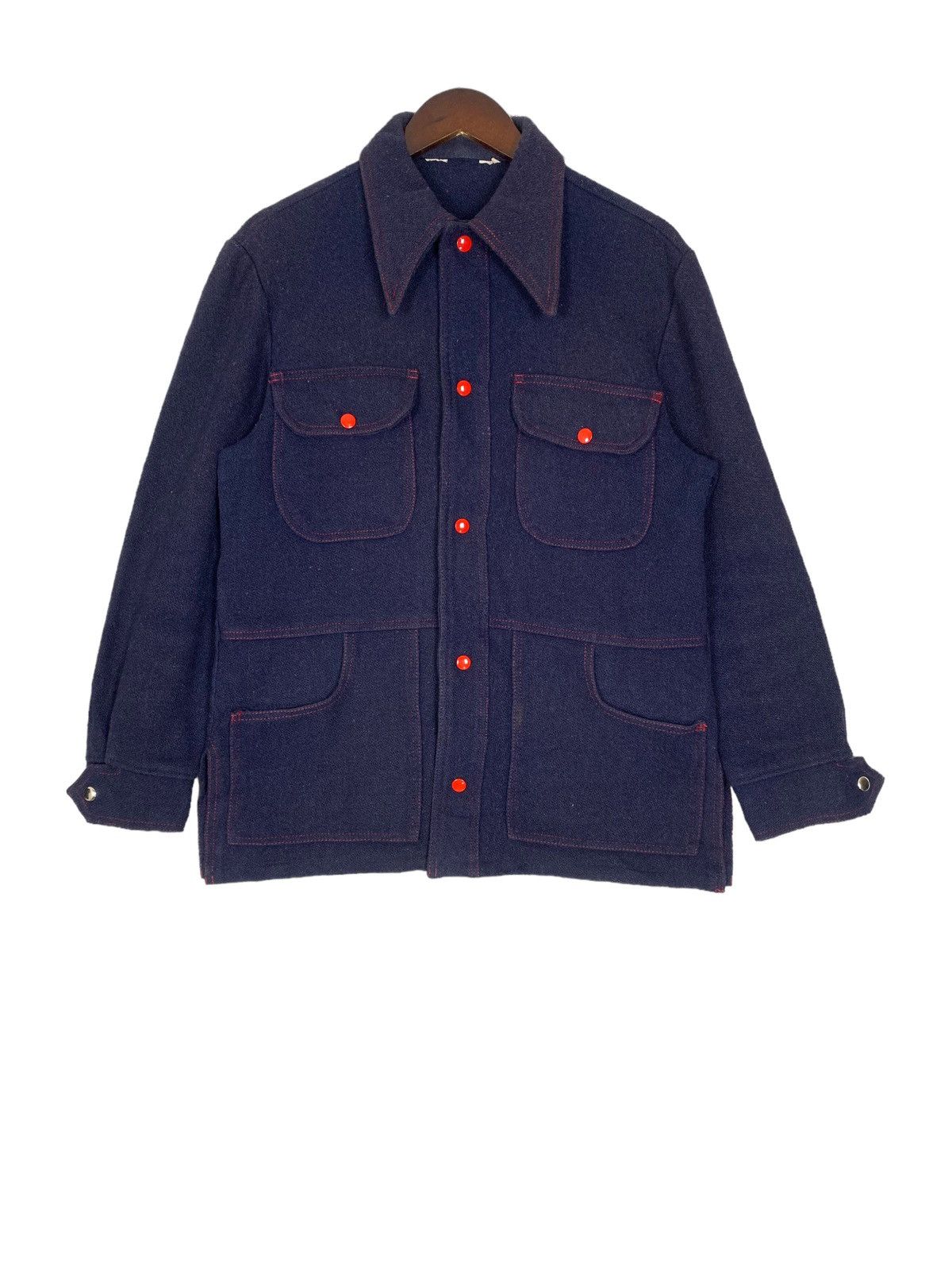 Vintage Land Us Your Ear Streetwear Snap Button Jacket