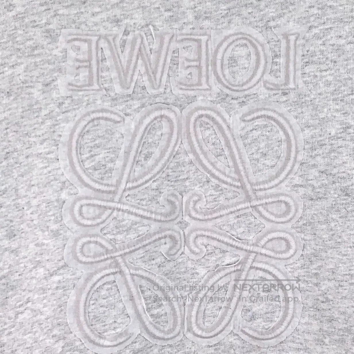 Loewe Loewe Gray White Logo Embroidered Sweatshirt. Size US M / EU 48-50 / 2 - 4 Thumbnail