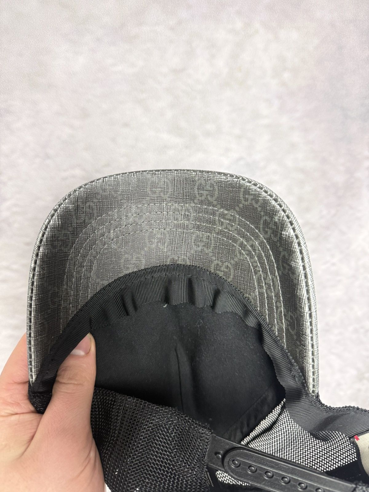 Gucci Gucci monogram GG hat cap grey Size ONE SIZE - 7 Thumbnail