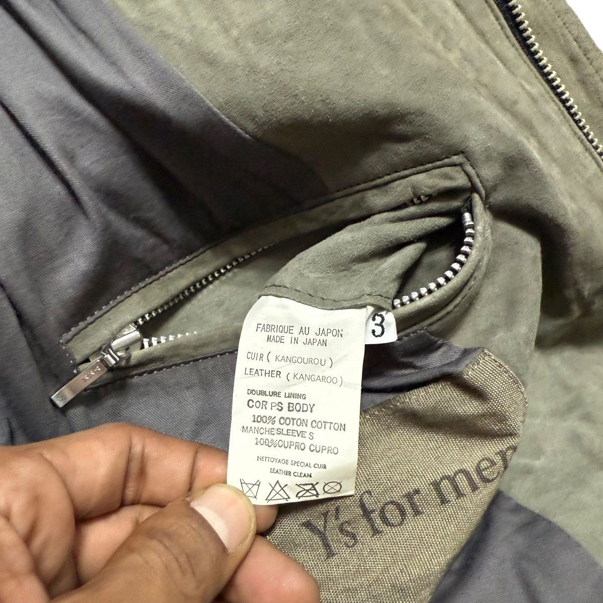 Y's for Men Vtg Yohji Yamamoto Y’s For Men Suede Kangaroo Leather Jacket Size US S / EU 44-46 / 1 - 17 Thumbnail