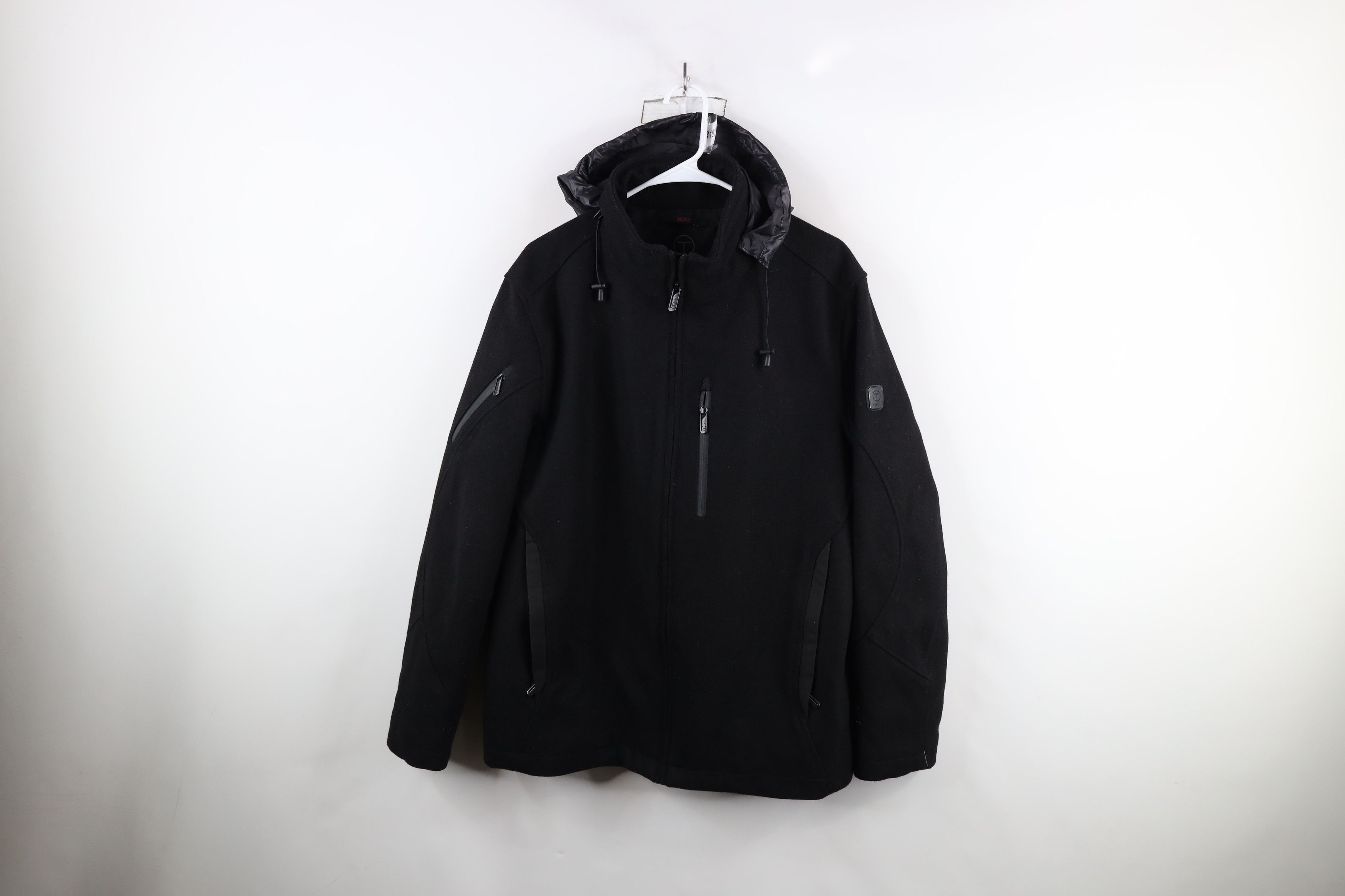 Tumi × Vintage Tumi T Tech Blend Hooded Quilt Lined Full Zip Jacket Black Size US M / EU 48-50 / 2 - 1 Thumbnail