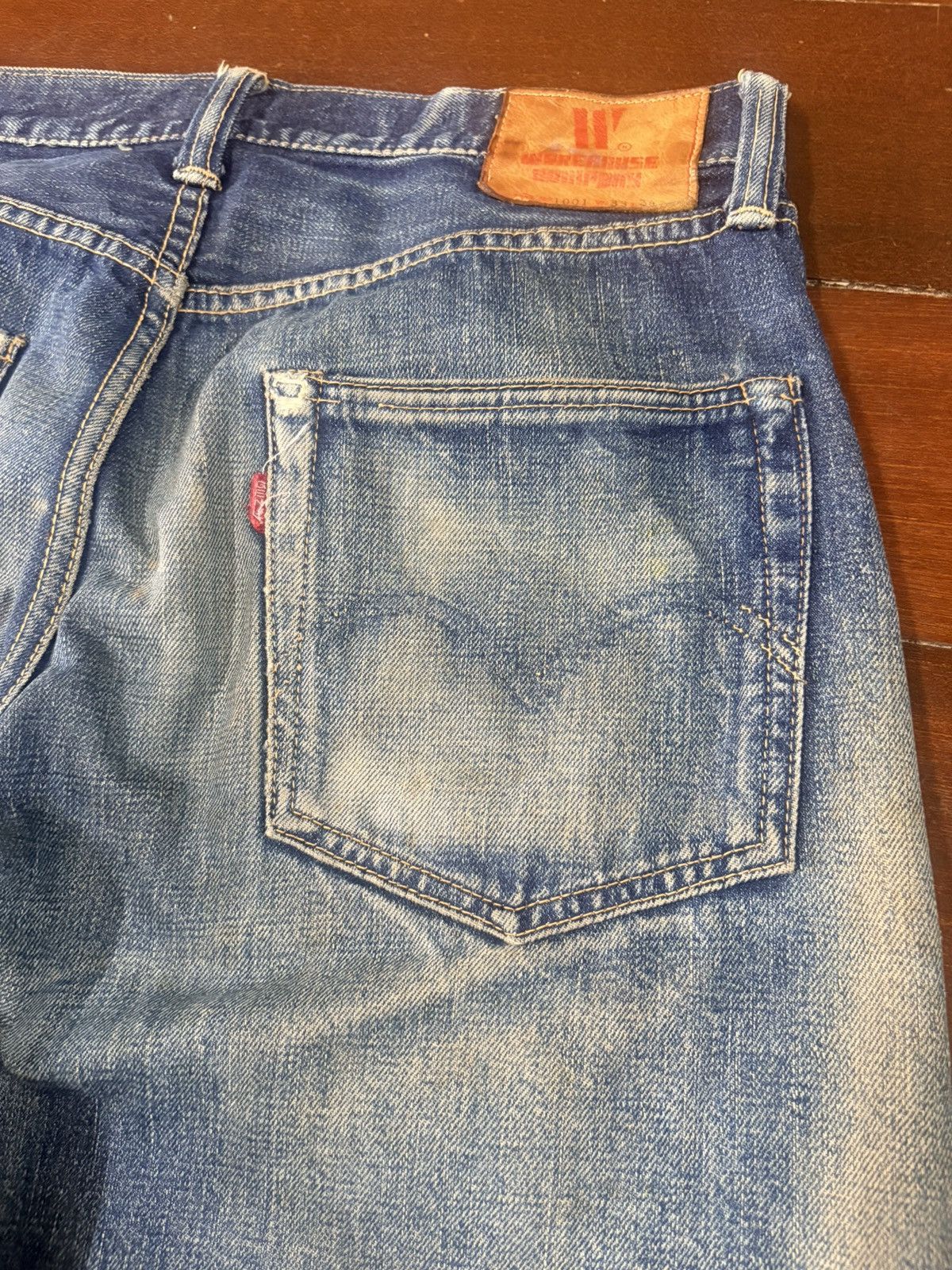 Warehouse & Co. vintage Warehouse 1001 indigo distressed rework selvedge Size US 34 / EU 50 - 15 Thumbnail