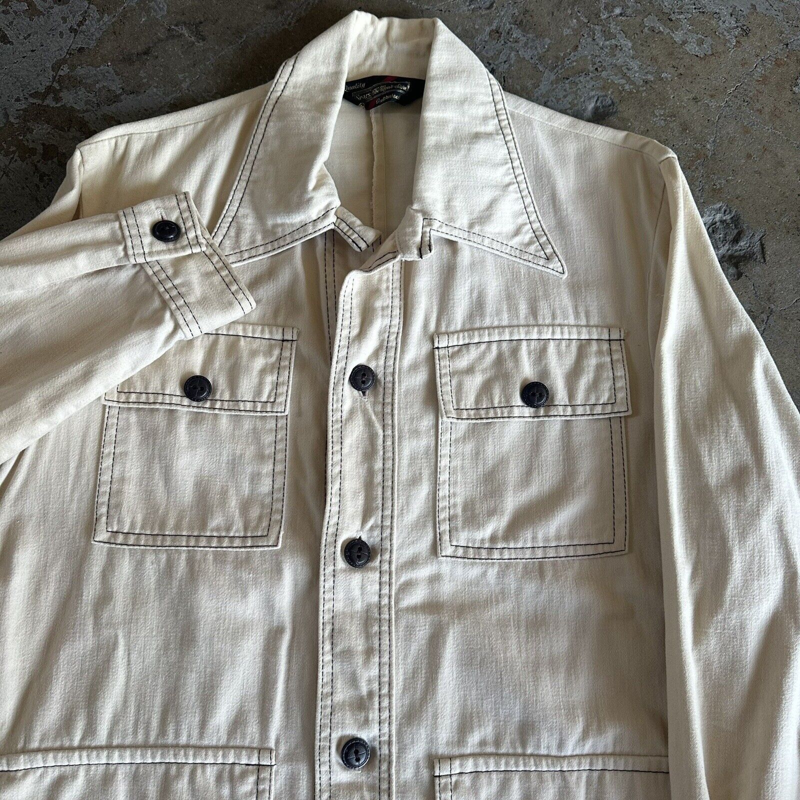 Sears × Vintage Vintage 70s Sears The Store Safari Chore Moleskin Jacket Size US M / EU 48-50 / 2 - 2 Thumbnail