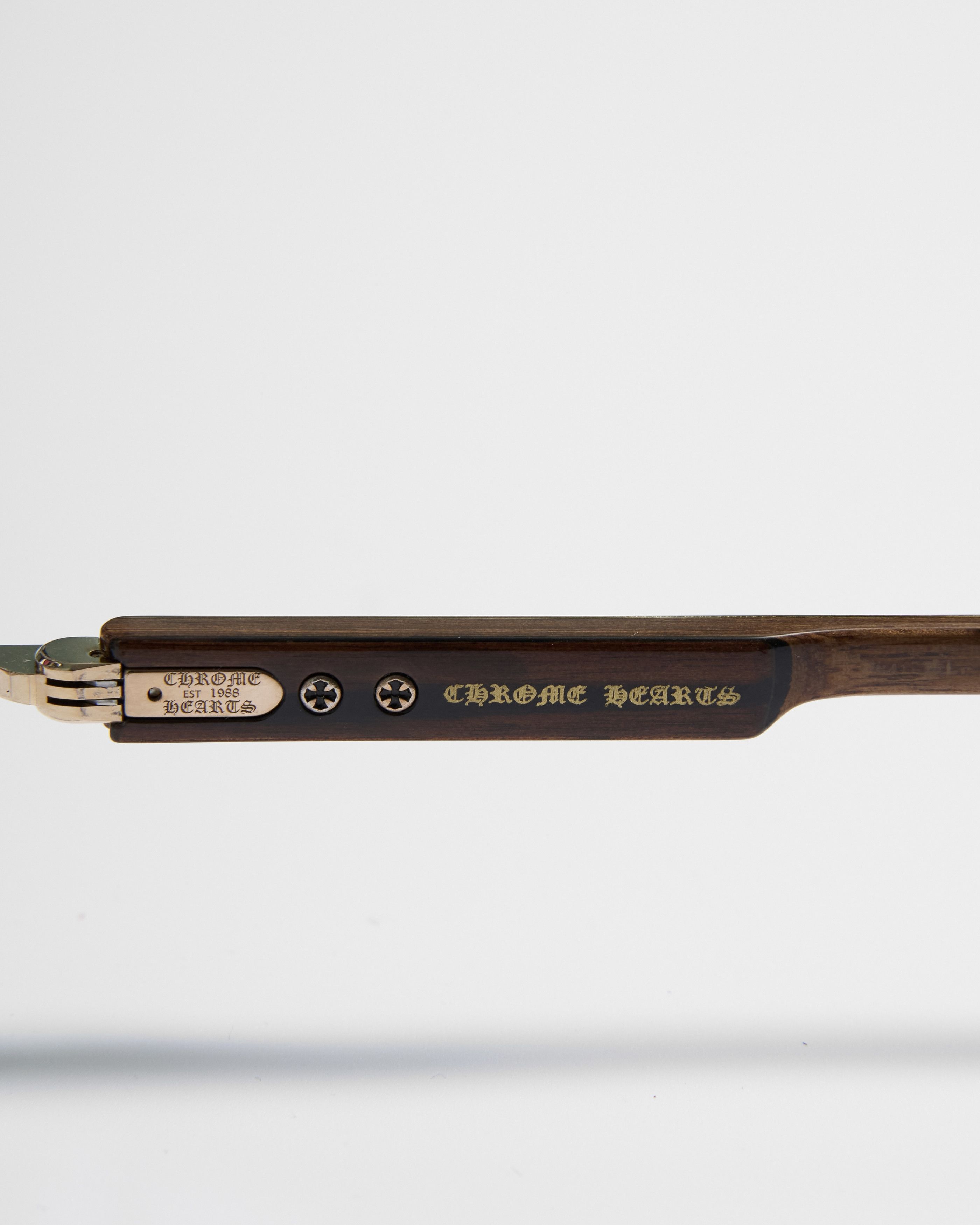 Chrome Hearts CHROME HEARTS DEEP II Gold Plated/Wood Ebony Walnut Ebony-PV Size ONE SIZE - 10 Thumbnail