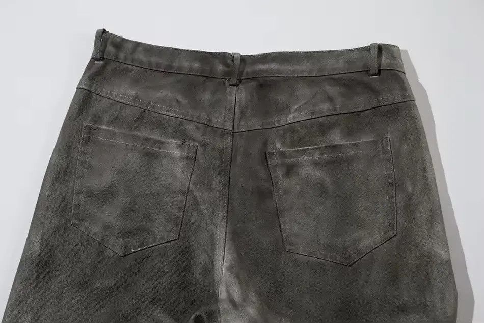 Japanese Brand Washed Pleated High Street Straight Loose Jeans Pants Size US 30 / EU 46 - 4 Thumbnail