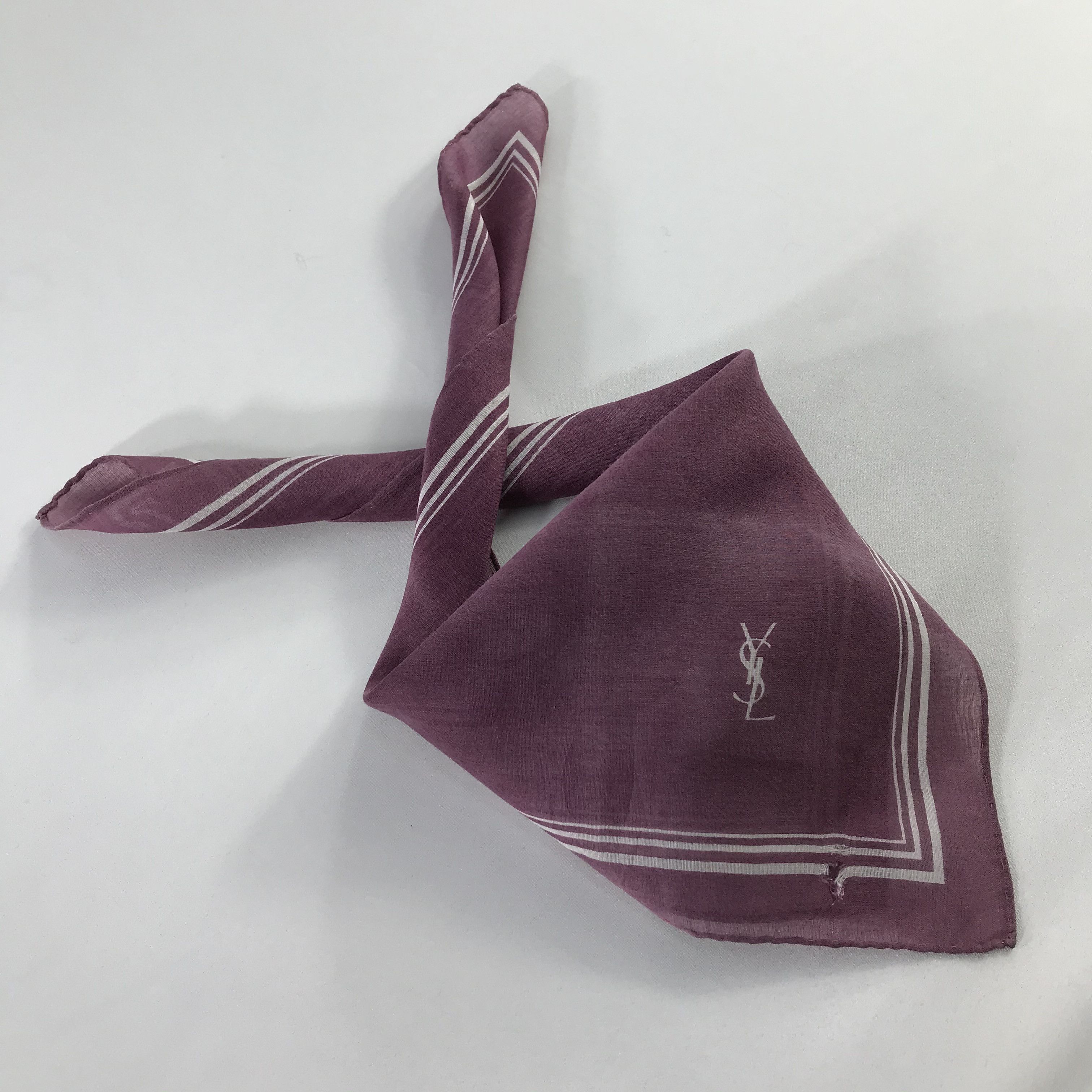Vintage × Yves Saint Laurent Yves Saint Laurent Bandana / Handkerchief /Neckerchief -S698 Size ONE SIZE - 5 Thumbnail