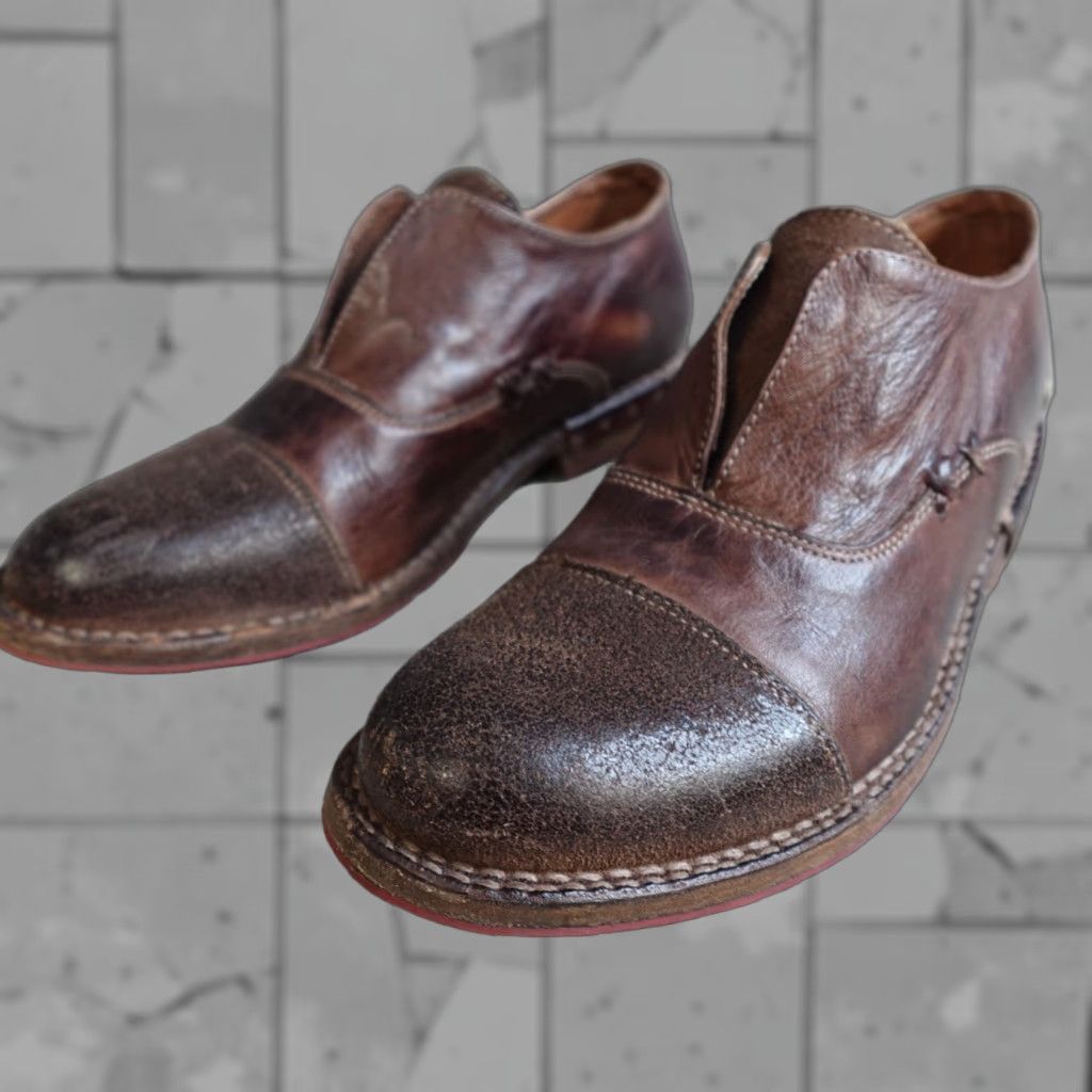 Bed Stu Bed Stu Womens Shoes 7 Brown Cap Toe Oxfords Cobbler Series Handcrafted Slip-On Flat Leather Brown Womens Shoes 7 Cap Toe Size ONE SIZE - 1 Thumbnail