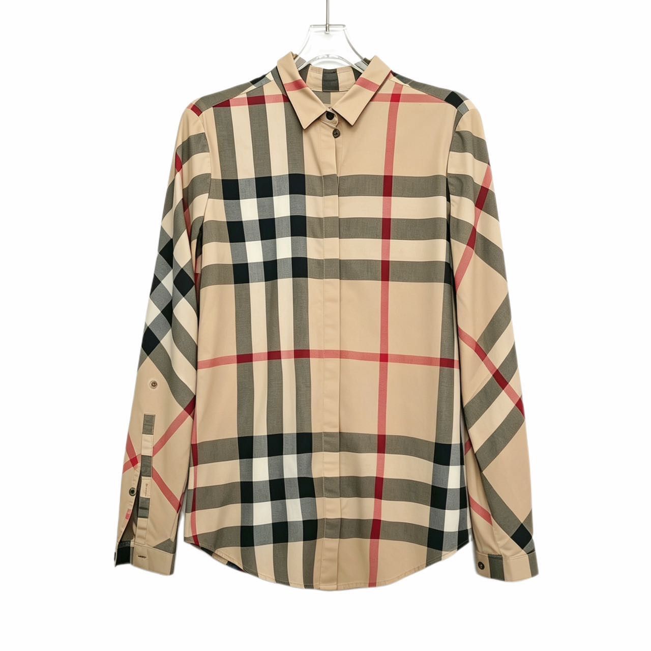 Burberry Burberry Check Regular Lapel Long Sleeve Shirt K26WX Size US S / EU 44-46 / 1 - 1 Thumbnail