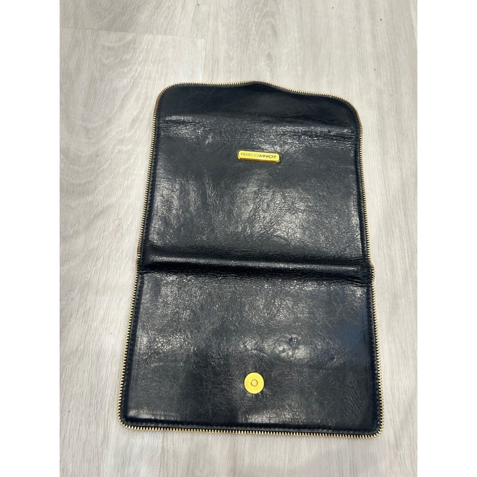 Rebecca Minkoff Rebecca Minkoff Black Leather Zip Around Wallet Organizer Size ONE SIZE - 3 Thumbnail