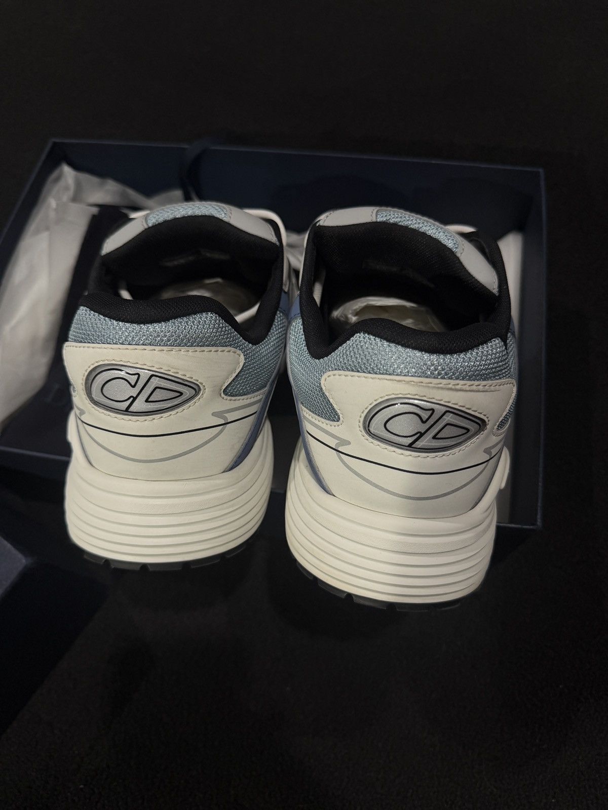 Dior Dior B30 grey/blue sneakers size 13-14M Size US 14 / EU 47 - 4 Thumbnail