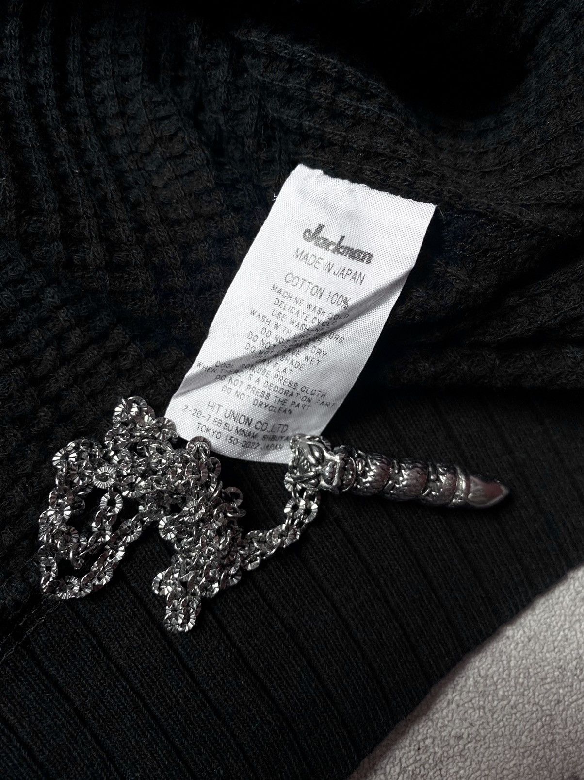 Japanese Brand Jackman waffle midneck black sweatshirt Size US M / EU 48-50 / 2 - 13 Thumbnail