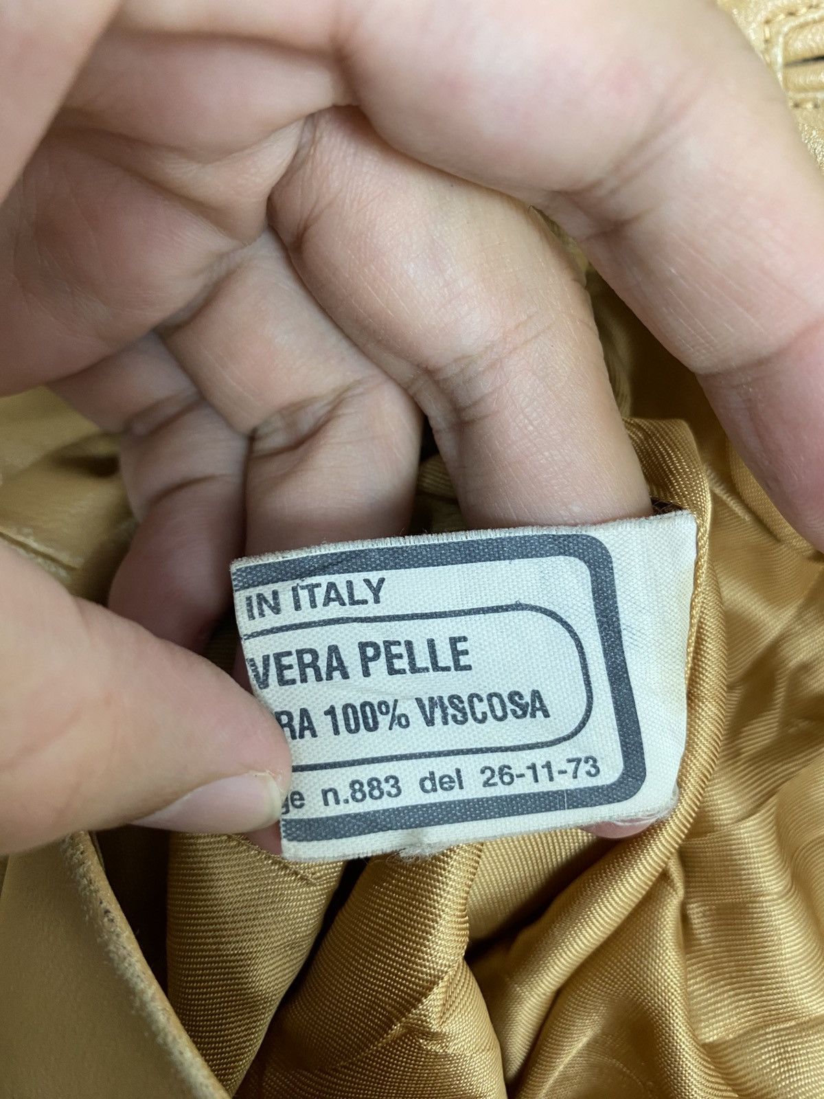 Vera Pelle Rare‼️ Vintage Peruzzi Vera Pelle Jacket Made in Italy Size XS / US 0-2 / IT 36-38 - 7 Thumbnail