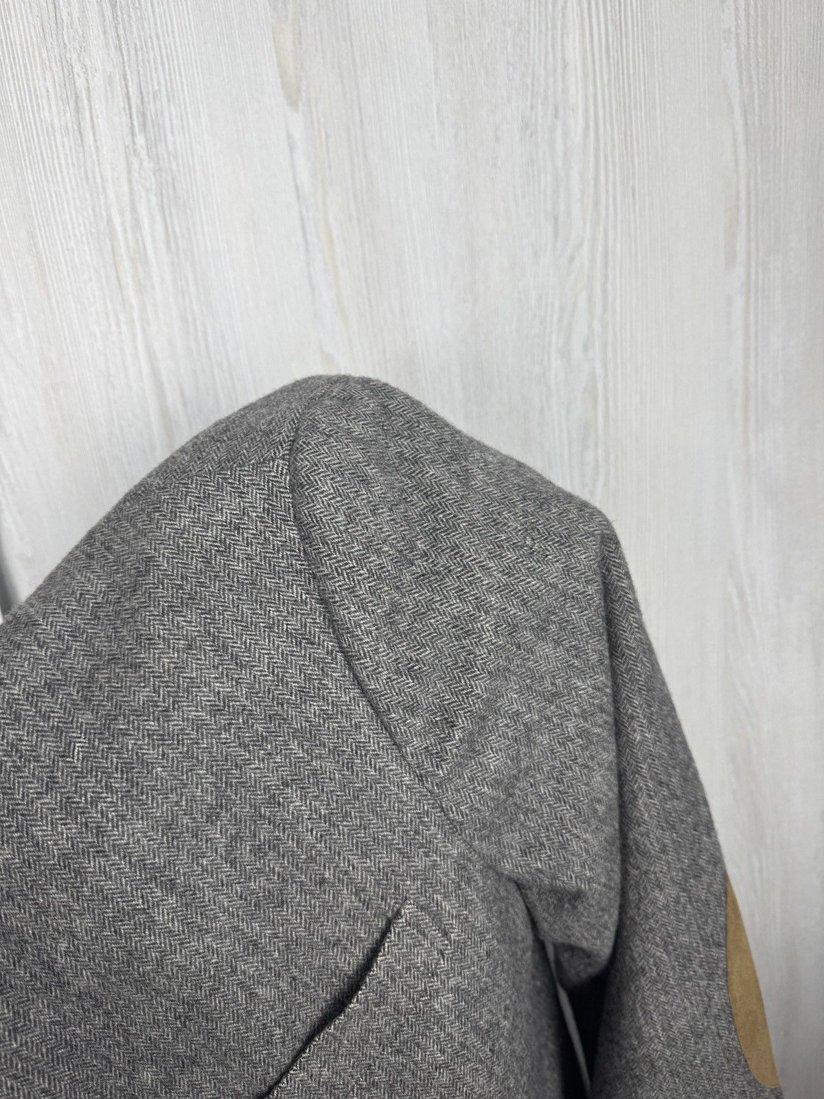 Pal Zileri Pal Zileri Concept grey wool cashmere herringbone blazer Size 46R - 12 Thumbnail